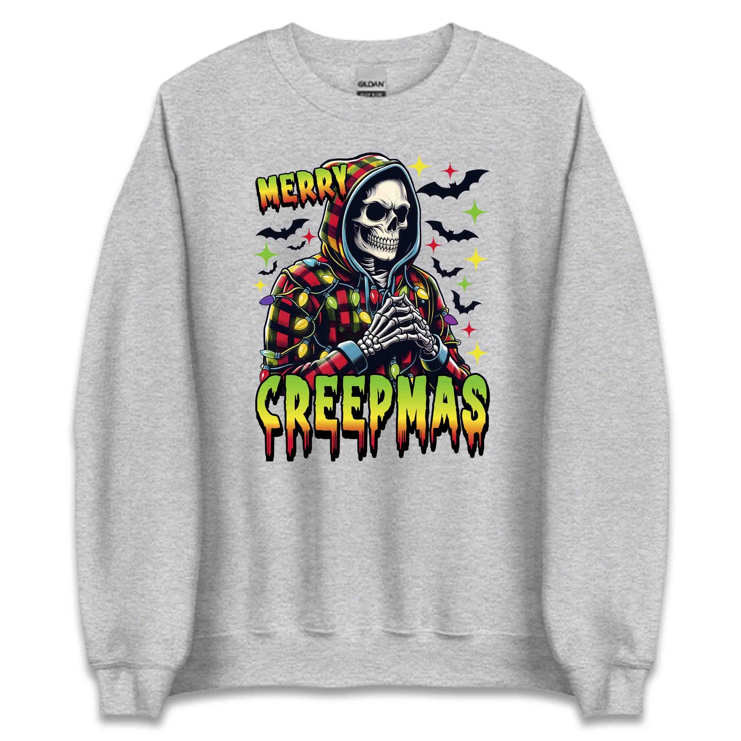 Merry Creepmas Skeleton Spooky Christmas Horror Xmas | PRODUCT CODE: MYRCHPSEKLTN