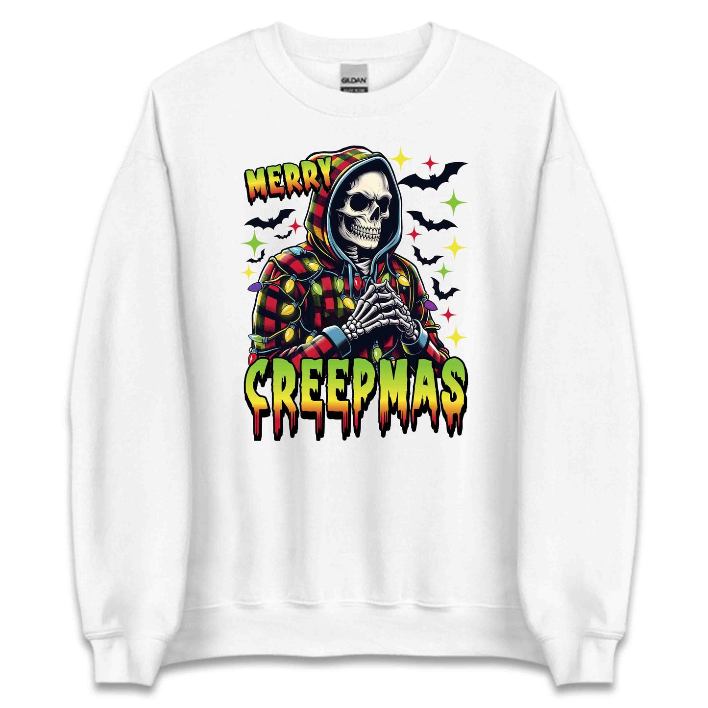 Merry Creepmas Skeleton Spooky Christmas Horror Xmas | PRODUCT CODE: MYRCHPSEKLTN