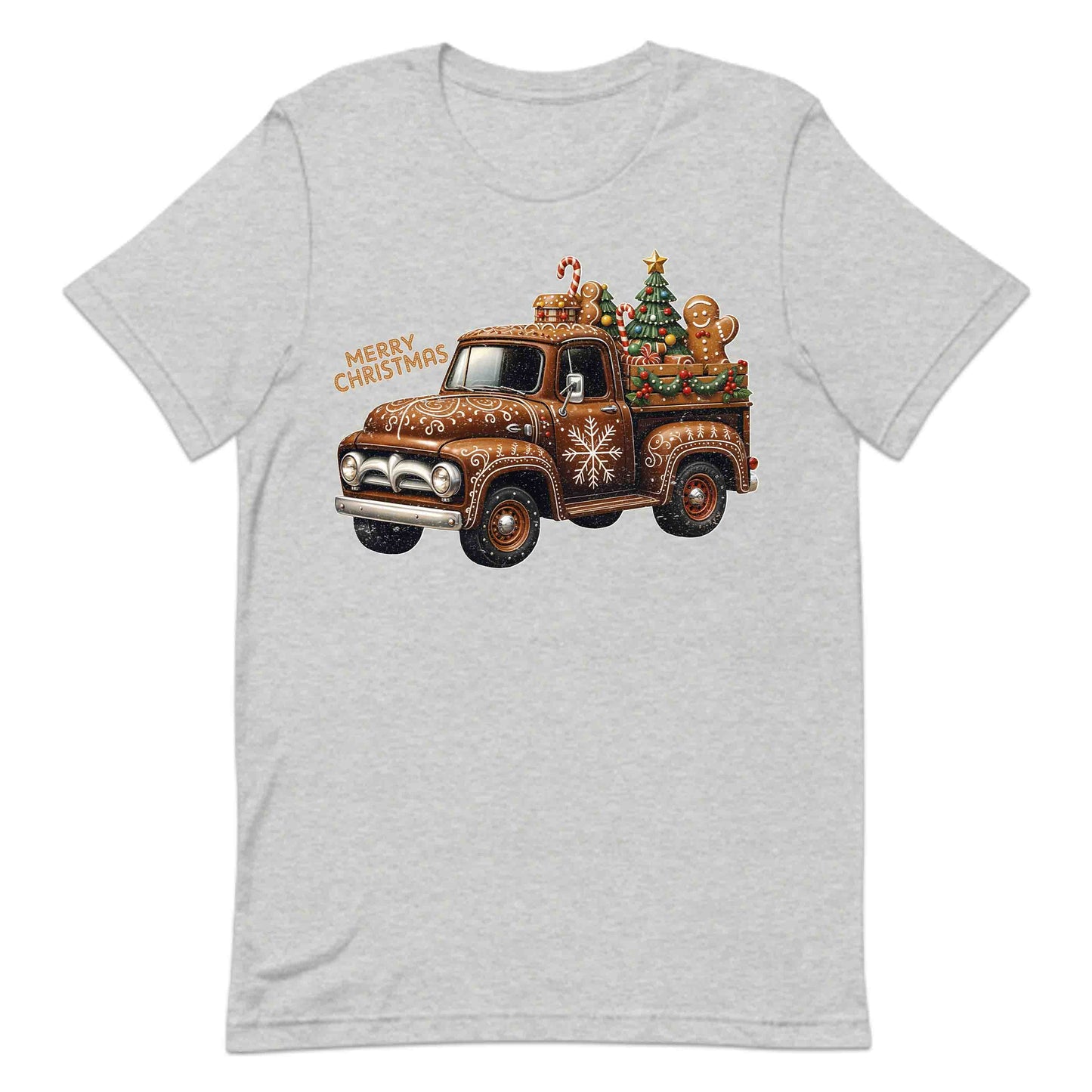 Merry Christmas Gingerbread Truck Xmas Pickup Festive Holiday | PRODUCT CODE: MYRCHTGNBRDK