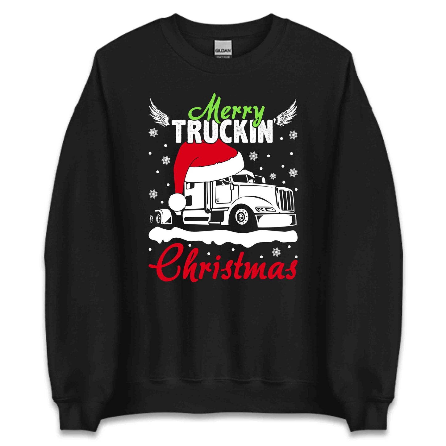 Merry Truckin Christmas Funny Xmas Truck Driver | PRODUCT CODE: MYRTUCKGDRS