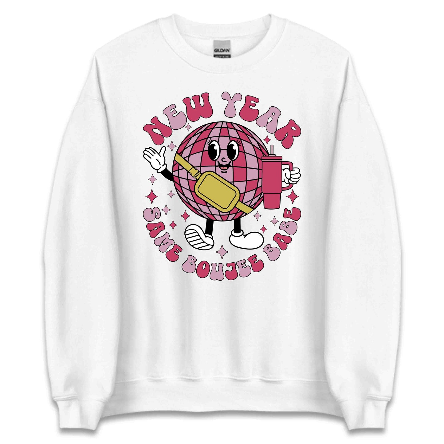 New Year Same Boujee Babe Retro Disco Ball | PRODUCT CODE: NYWRMSBJUBER