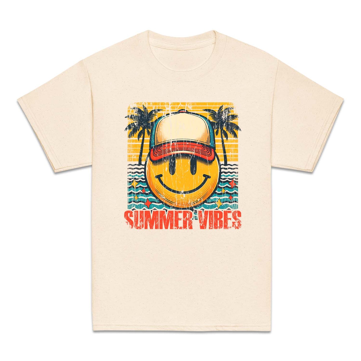 Smiley Face Summer Vibes Tropical Vacation | PRODUCT CODE: SMFCPTUNE