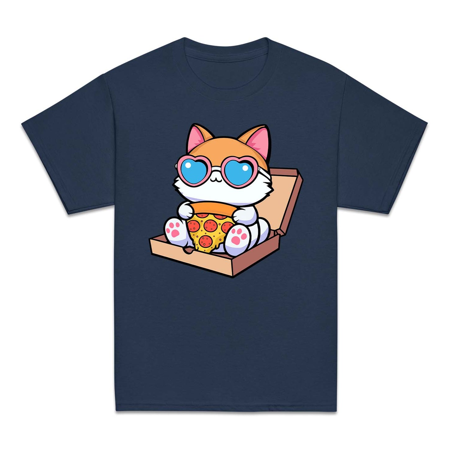 Cat Eating Pizza Funny Cat Pizza Party | PRODUCT CODE: FELINEATPZ