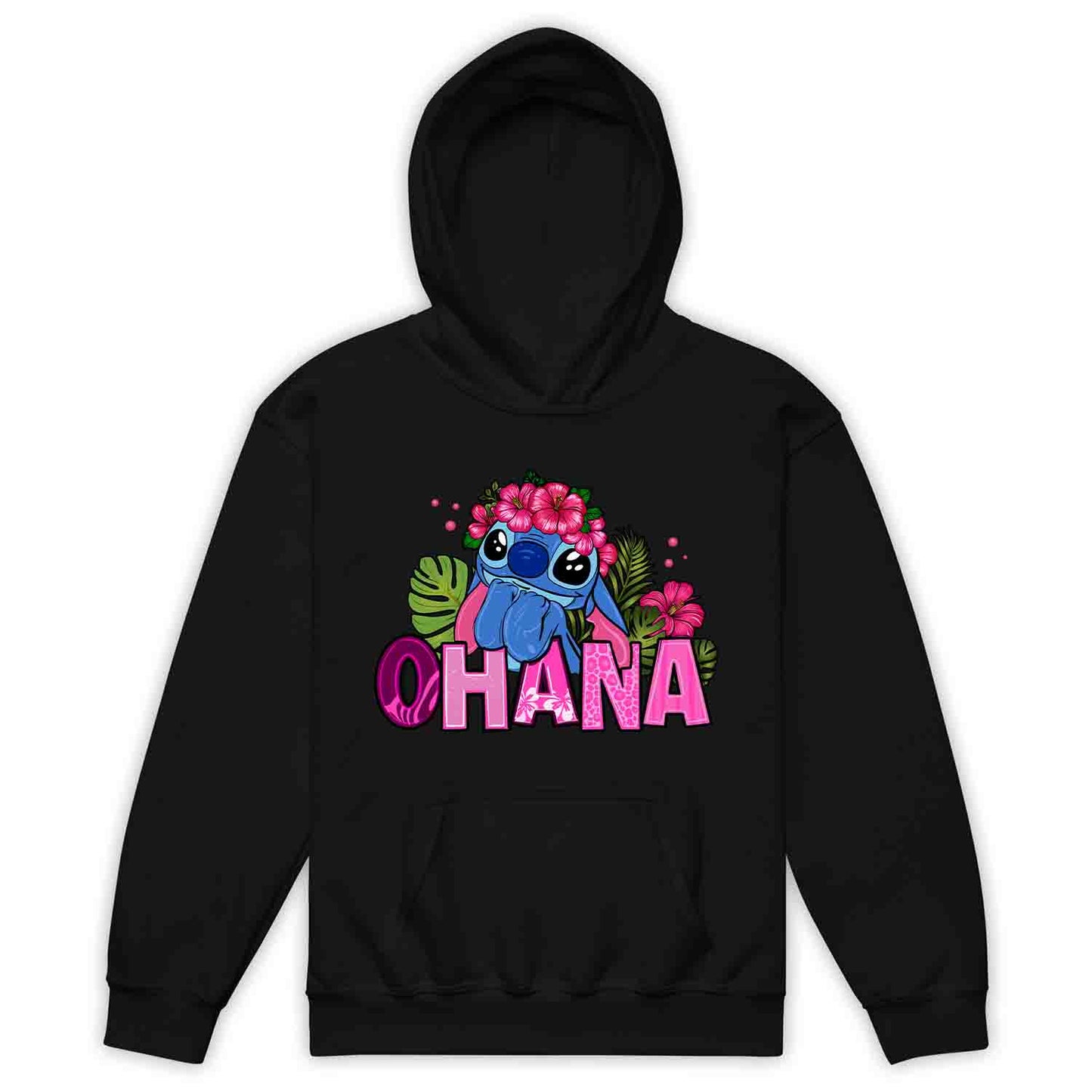 Stitch Ohana Kids T-Shirt – Tropical Disney Floral Tee for Lilo & Stitch Fans, Hawaiian Family Vacation Shirt | PRODUCT CODE: ODSAHQEW