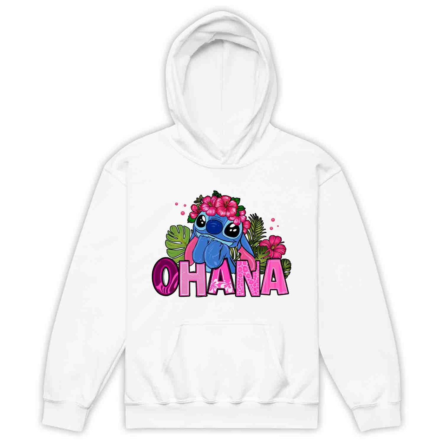 Stitch Ohana Kids T-Shirt – Tropical Disney Floral Tee for Lilo & Stitch Fans, Hawaiian Family Vacation Shirt | PRODUCT CODE: ODSAHQEW