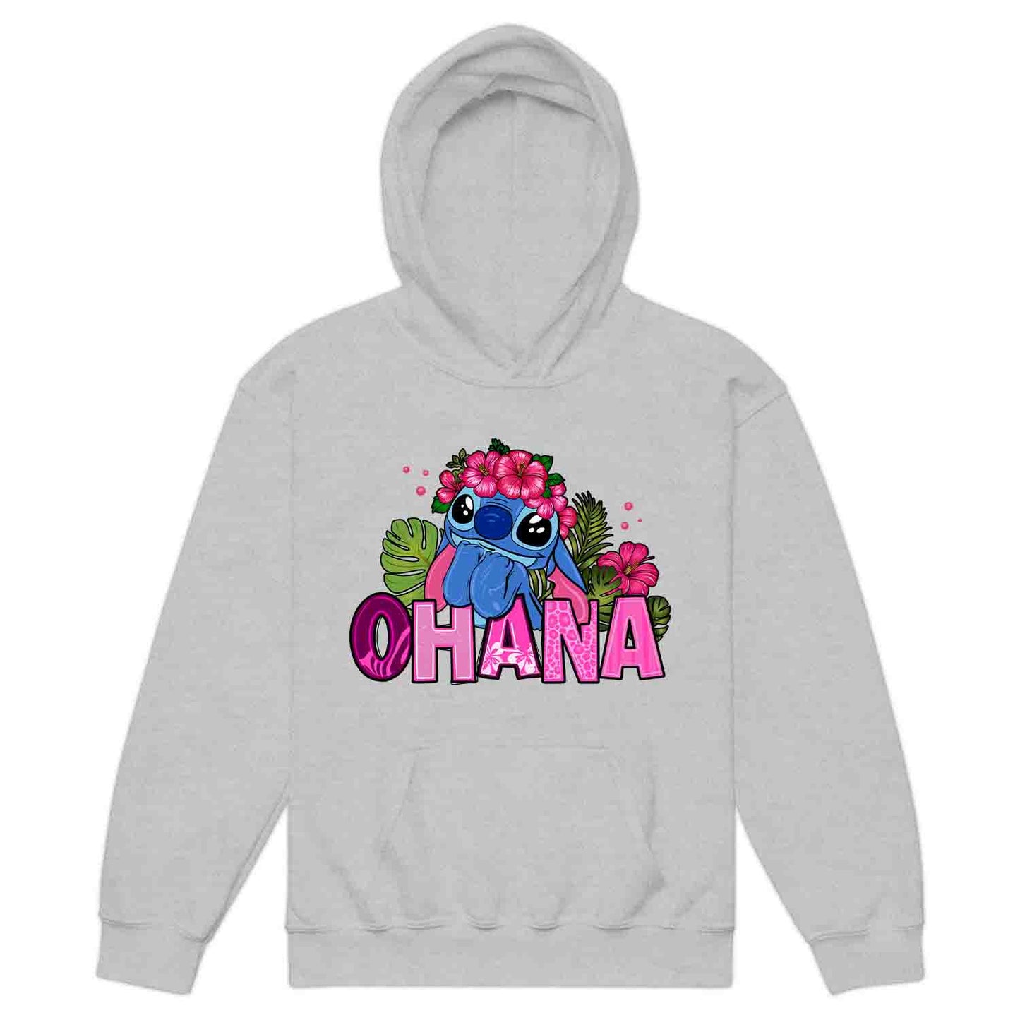 Stitch Ohana Kids T-Shirt – Tropical Disney Floral Tee for Lilo & Stitch Fans, Hawaiian Family Vacation Shirt | PRODUCT CODE: ODSAHQEW
