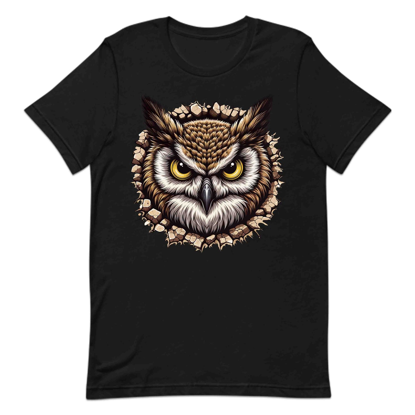 Owl Breaking Through Wall 3D Realistic Owl Nature Enthusiasts | PRODUCT CODE: OLWBRKNLANTUE