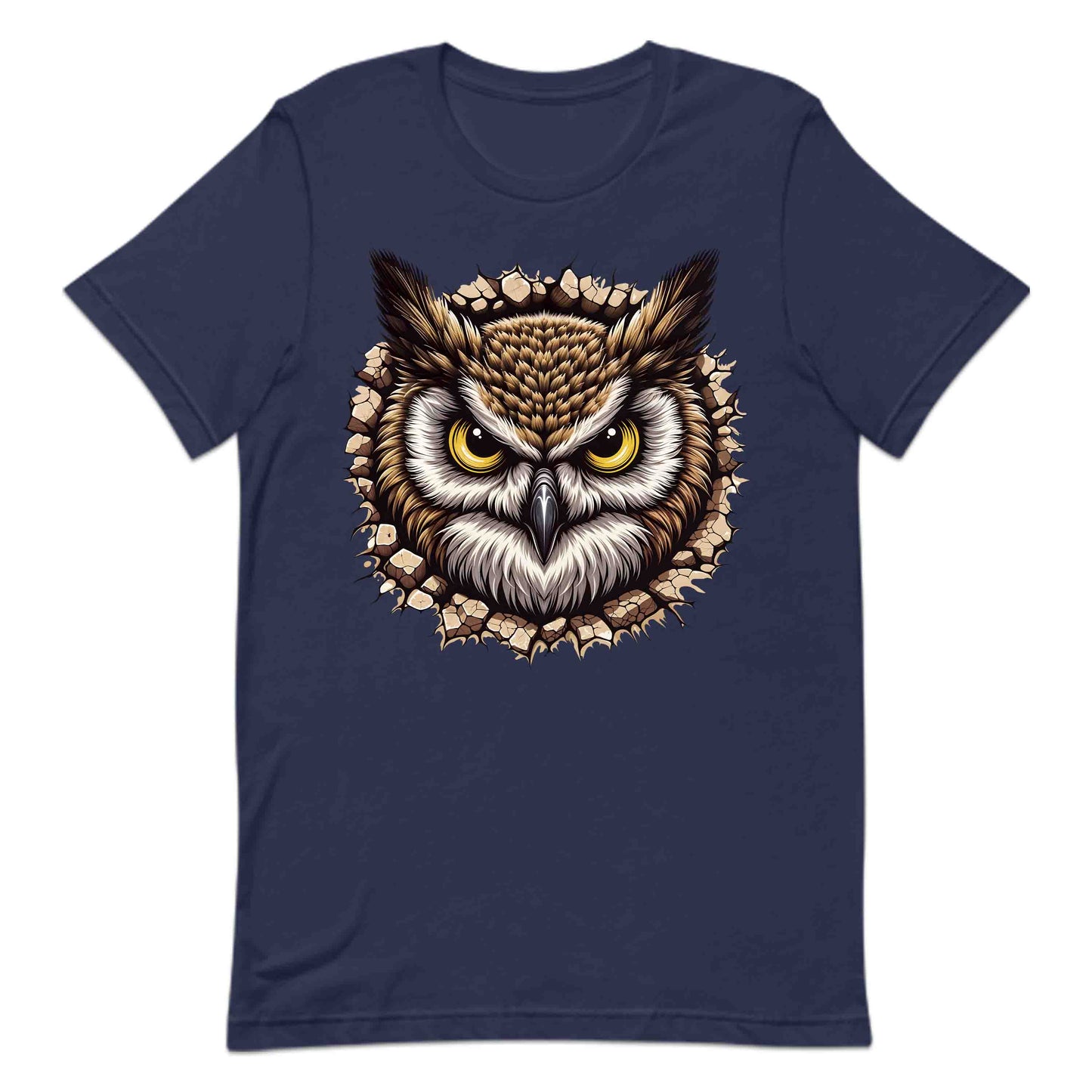 Owl Breaking Through Wall 3D Realistic Owl Nature Enthusiasts | PRODUCT CODE: OLWBRKNLANTUE
