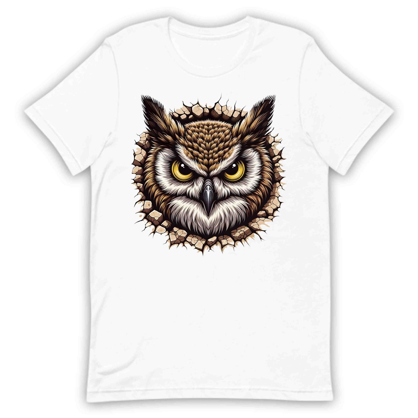 Owl Breaking Through Wall 3D Realistic Owl Nature Enthusiasts | PRODUCT CODE: OLWBRKNLANTUE