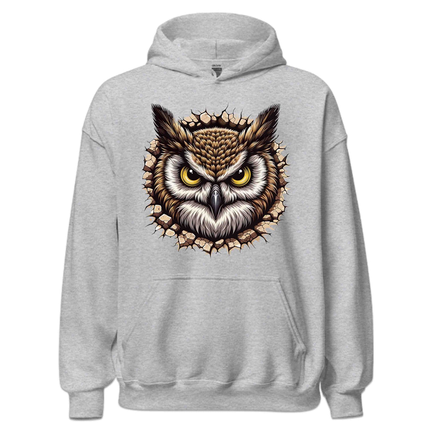 Owl Breaking Through Wall 3D Realistic Owl Nature Enthusiasts | PRODUCT CODE: OLWBRKNLANTUE