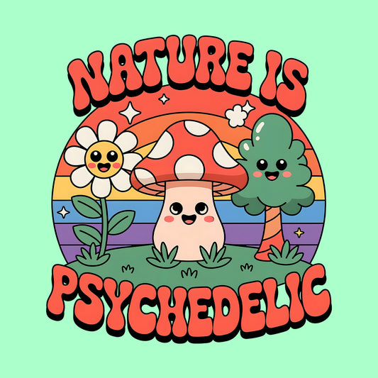 Trippy Kawaii Mushroom T-Shirt, Rainbow Sweatshirt & Cute Hoodie | PRODUCT CODE: PADSNBRNSC