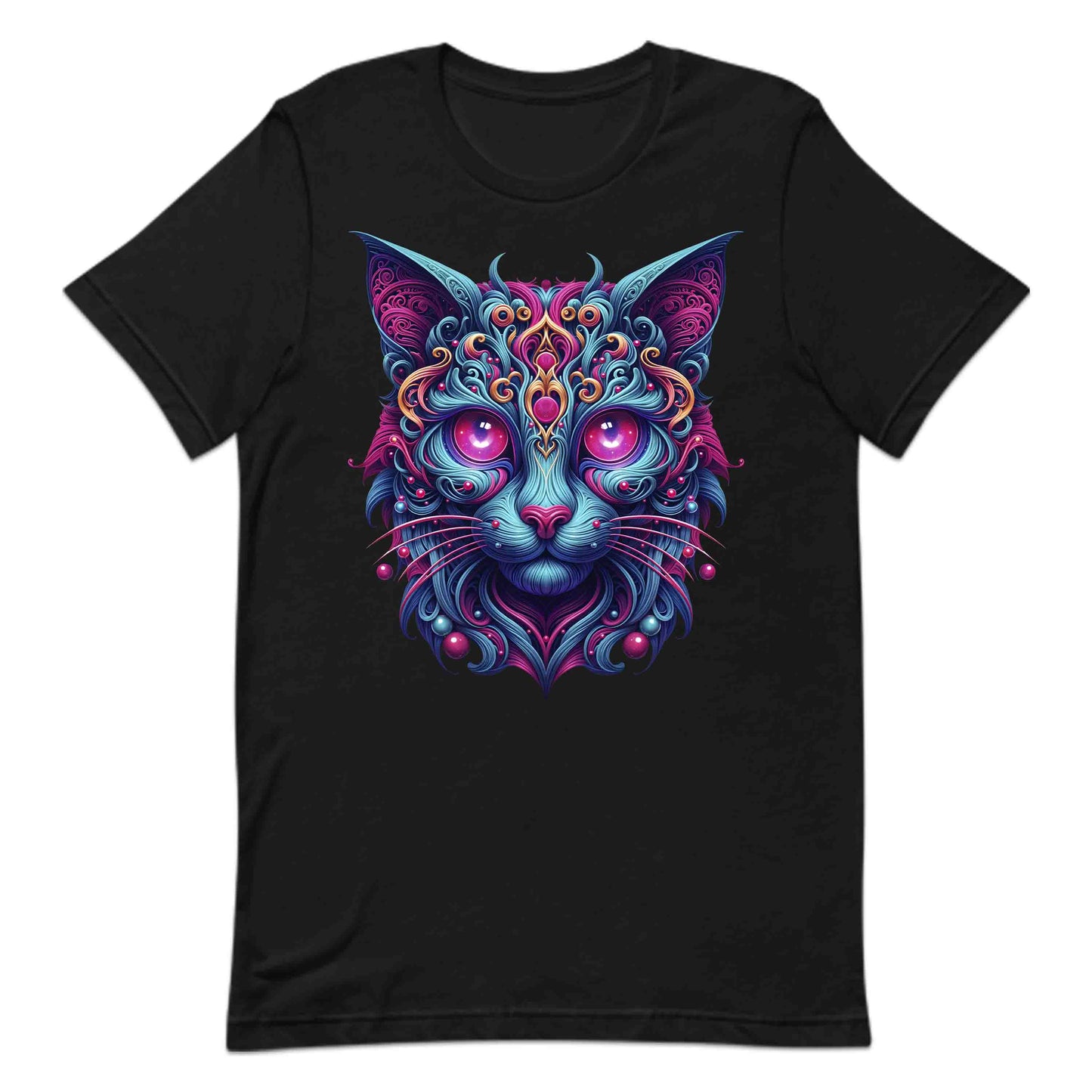 Psychedelic Cat Trippy Neon Kitty Artistic Cosmic Feline Art Mystical Fantasy Animal | PRODUCT CODE: PHDLCTAPYNOY