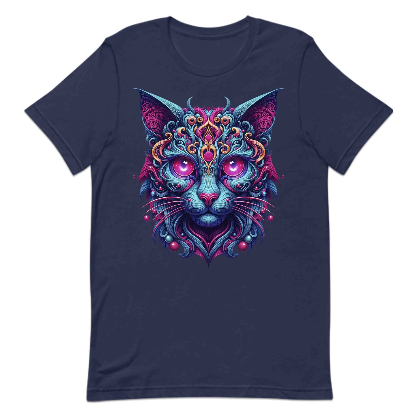 Psychedelic Cat Trippy Neon Kitty Artistic Cosmic Feline Art Mystical Fantasy Animal | PRODUCT CODE: PHDLCTAPYNOY