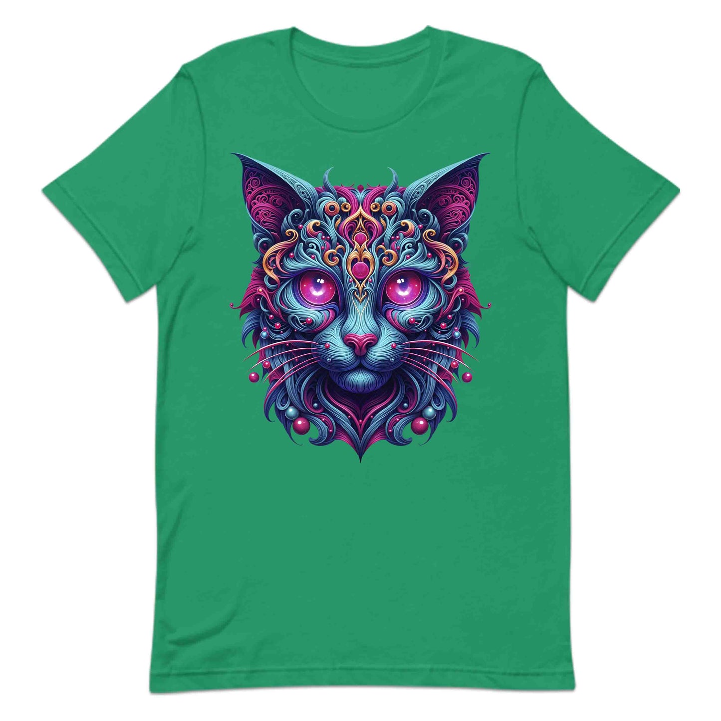 Psychedelic Cat Trippy Neon Kitty Artistic Cosmic Feline Art Mystical Fantasy Animal | PRODUCT CODE: PHDLCTAPYNOY