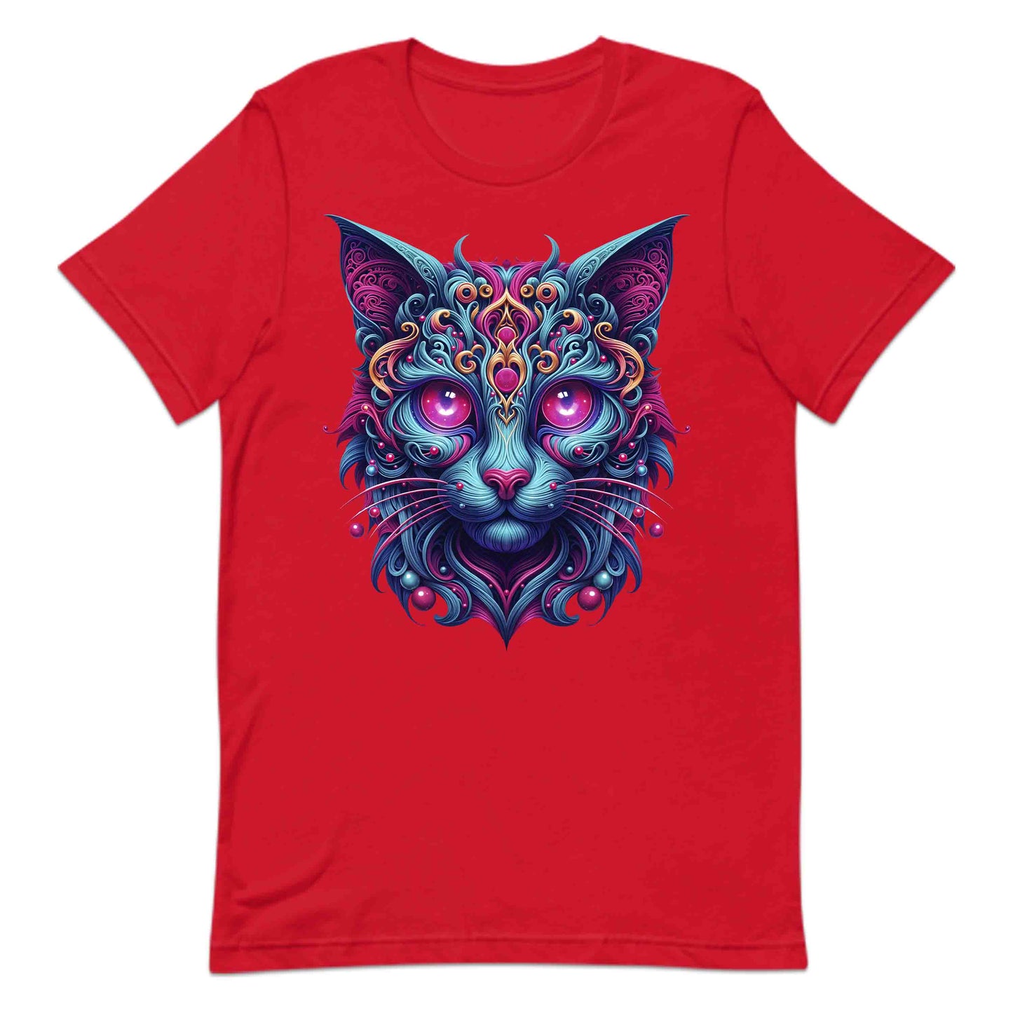 Psychedelic Cat Trippy Neon Kitty Artistic Cosmic Feline Art Mystical Fantasy Animal | PRODUCT CODE: PHDLCTAPYNOY