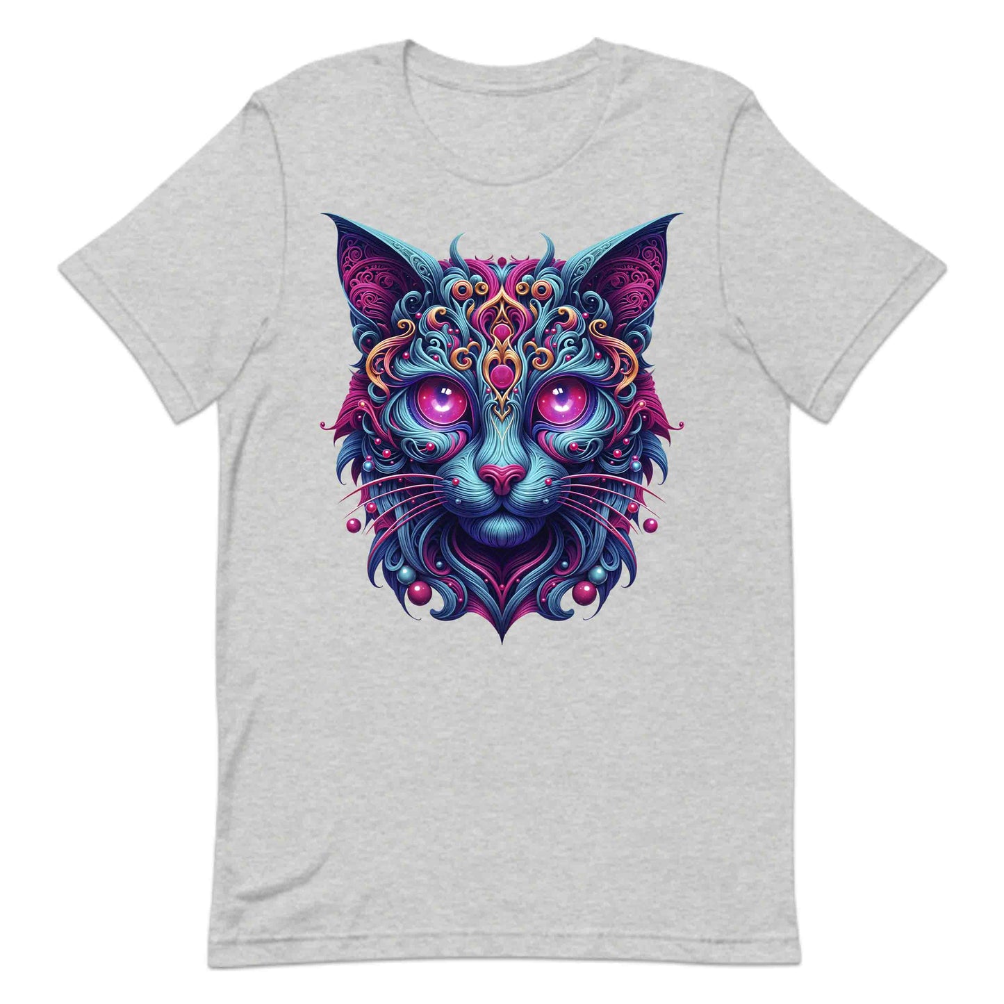Psychedelic Cat Trippy Neon Kitty Artistic Cosmic Feline Art Mystical Fantasy Animal | PRODUCT CODE: PHDLCTAPYNOY
