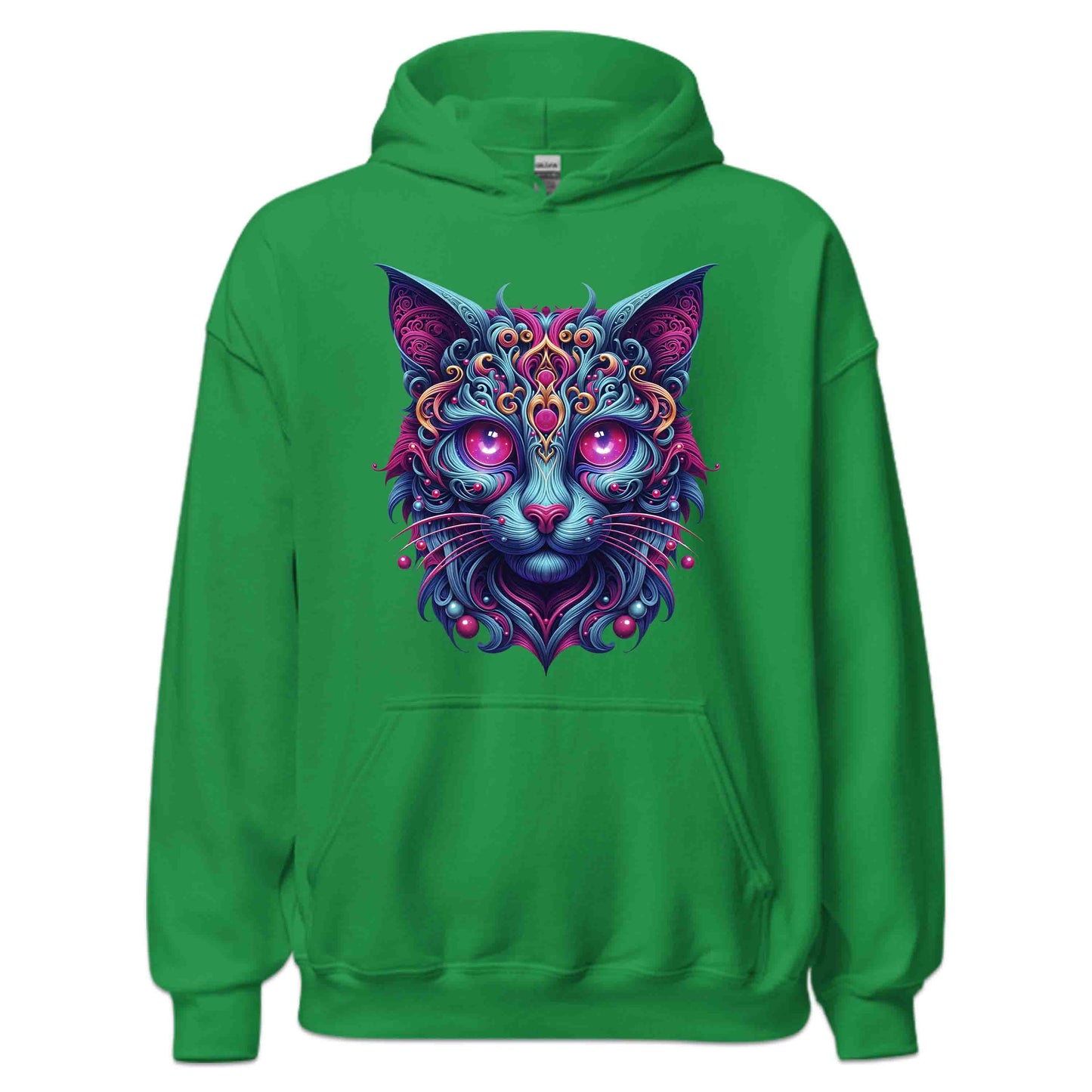 Psychedelic Cat Trippy Neon Kitty Artistic Cosmic Feline Art Mystical Fantasy Animal | PRODUCT CODE: PHDLCTAPYNOY