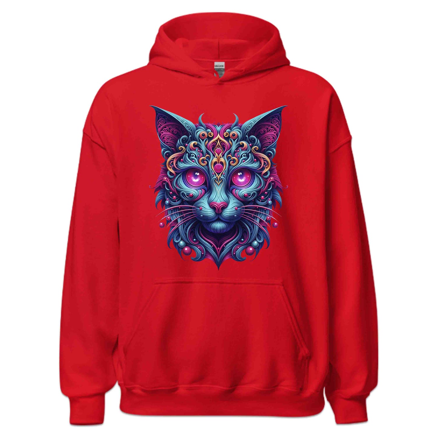 Psychedelic Cat Trippy Neon Kitty Artistic Cosmic Feline Art Mystical Fantasy Animal | PRODUCT CODE: PHDLCTAPYNOY