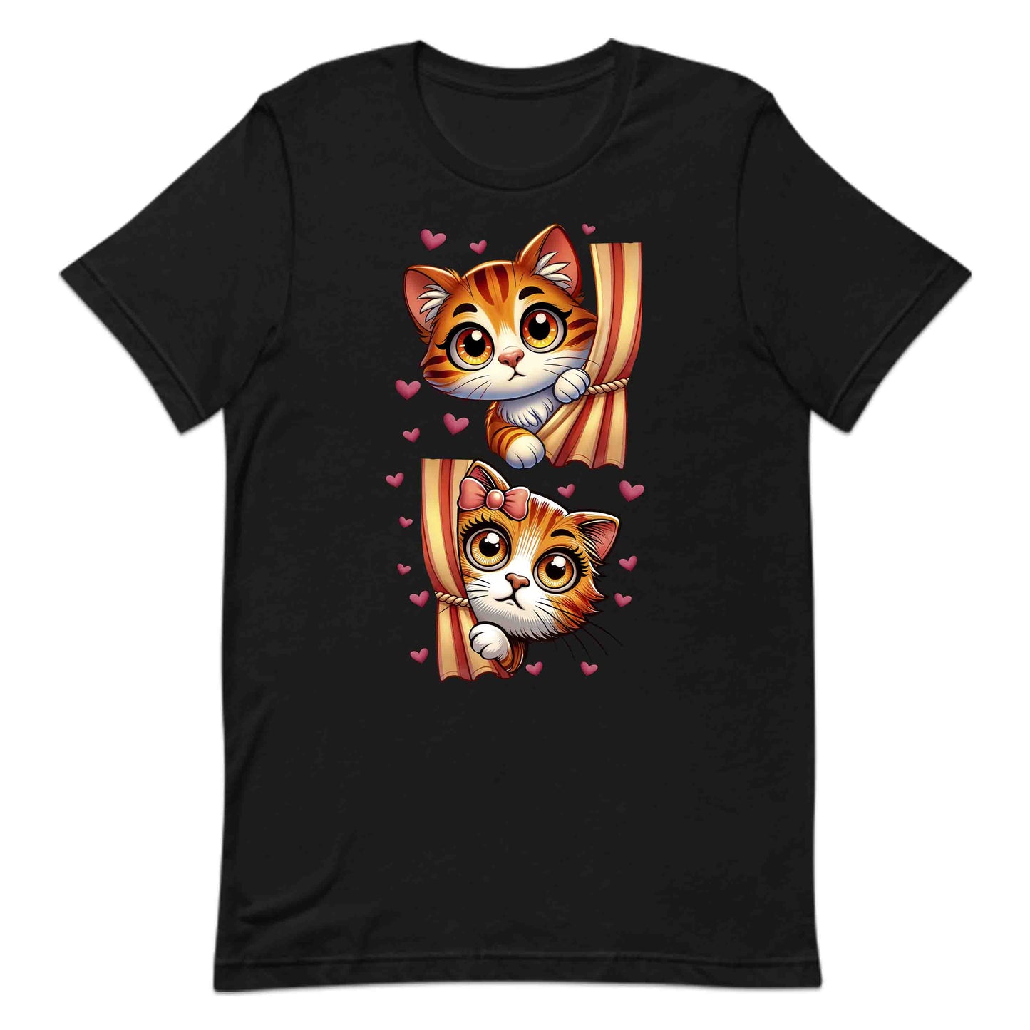Peekaboo Cats Valentine’s Lovable Kittens Peeking from Curtains | PRODUCT CODE: PKBCTVIBWQRH