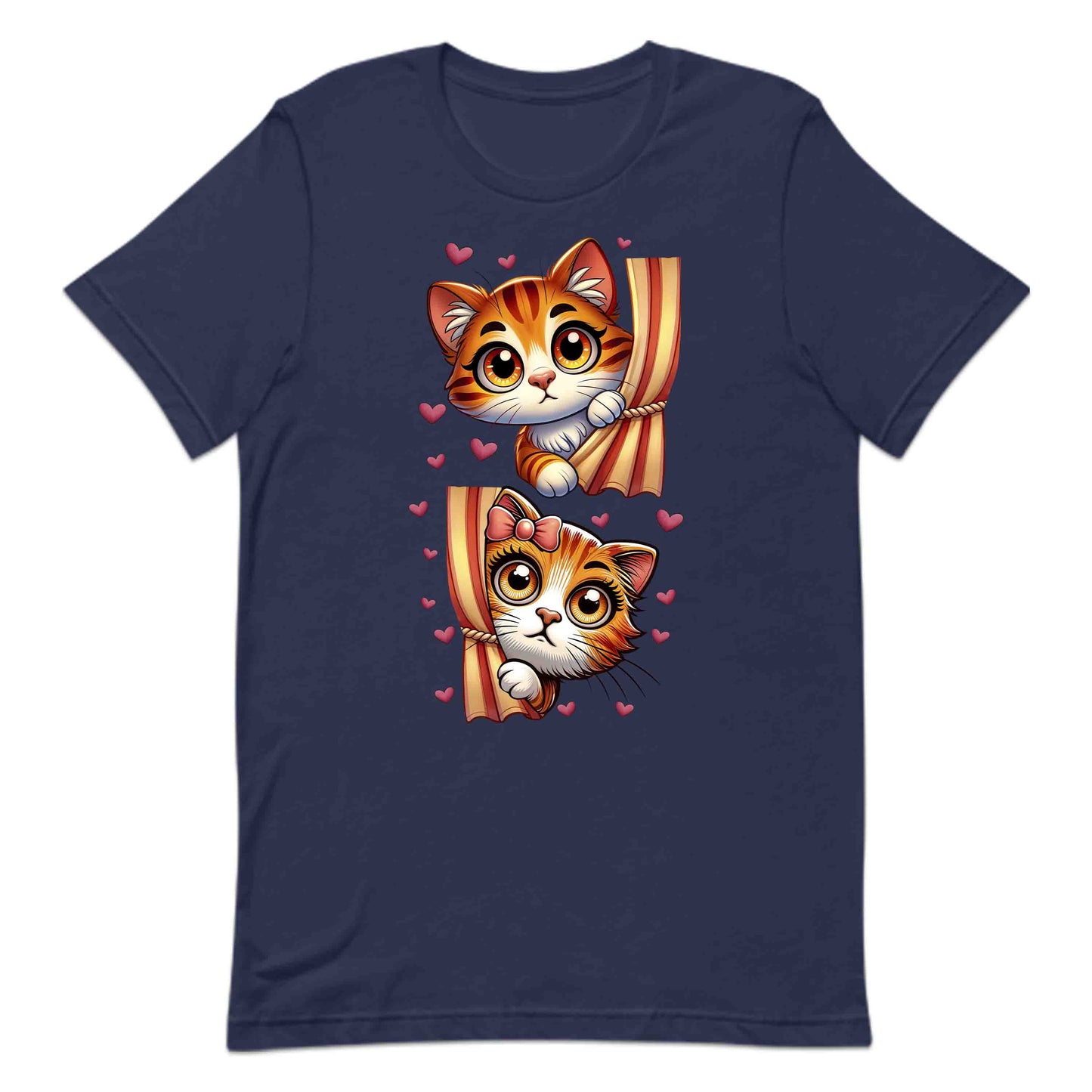 Peekaboo Cats Valentine’s Lovable Kittens Peeking from Curtains | PRODUCT CODE: PKBCTVIBWQRH