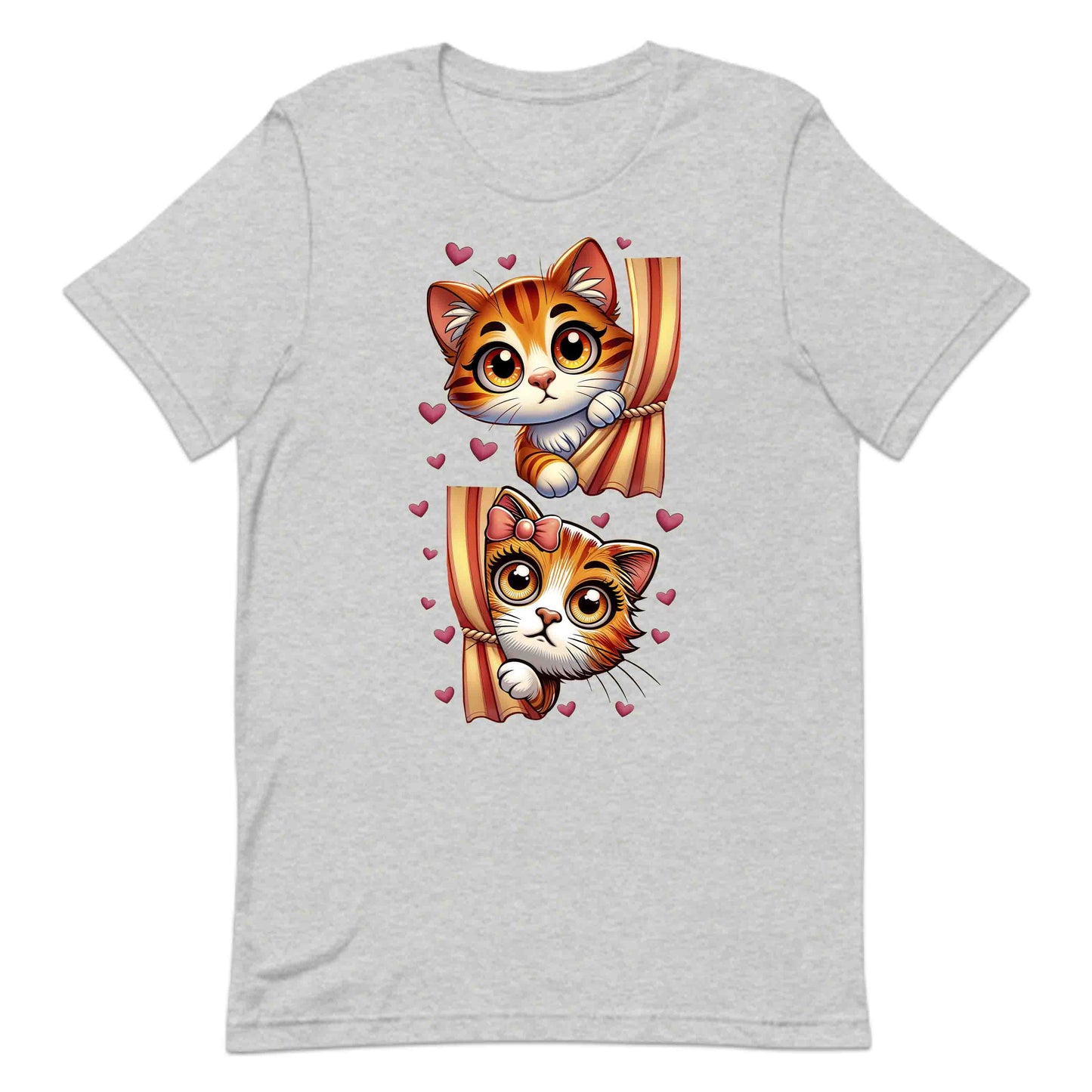 Peekaboo Cats Valentine’s Lovable Kittens Peeking from Curtains | PRODUCT CODE: PKBCTVIBWQRH