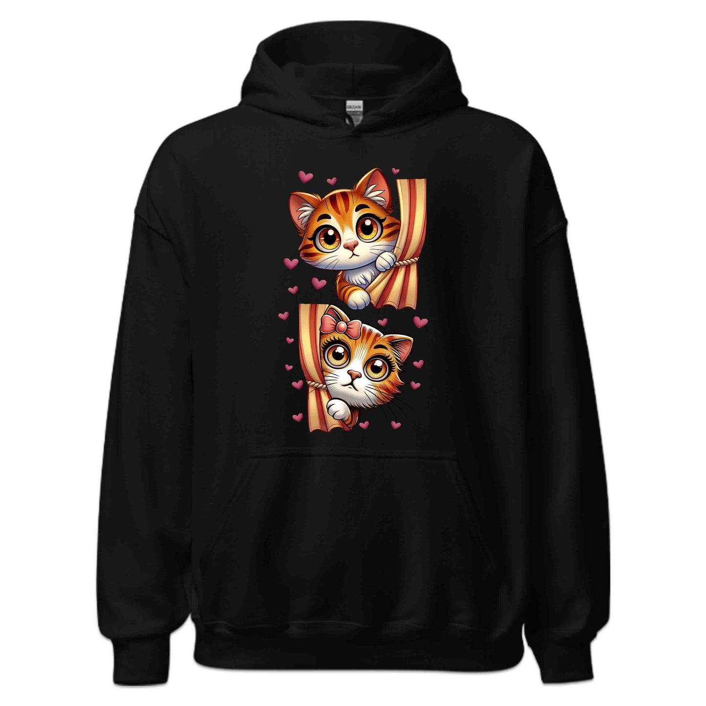 Peekaboo Cats Valentine’s Lovable Kittens Peeking from Curtains | PRODUCT CODE: PKBCTVIBWQRH