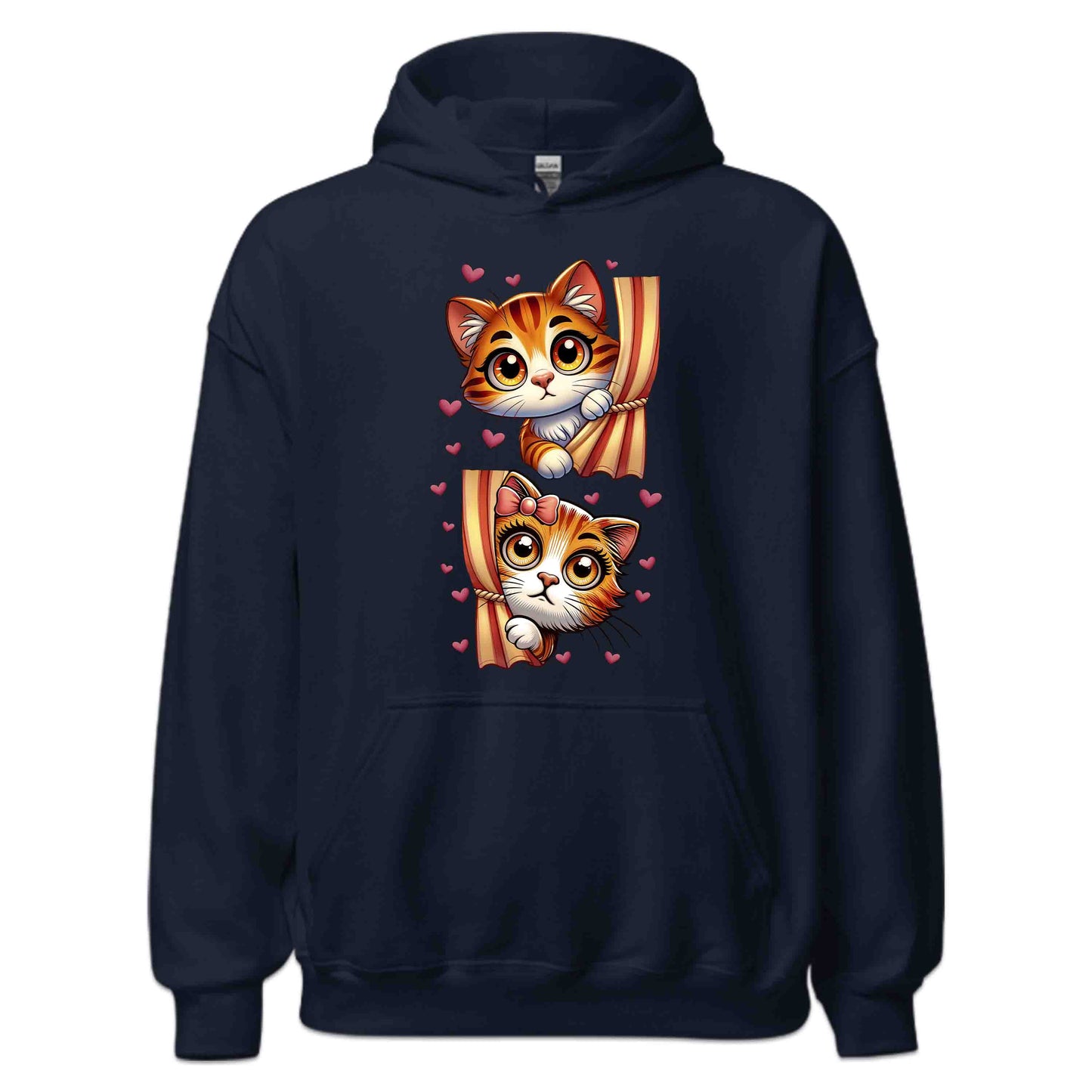Peekaboo Cats Valentine’s Lovable Kittens Peeking from Curtains | PRODUCT CODE: PKBCTVIBWQRH