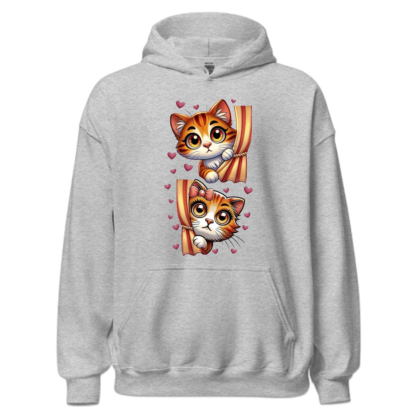Peekaboo Cats Valentine’s Lovable Kittens Peeking from Curtains | PRODUCT CODE: PKBCTVIBWQRH