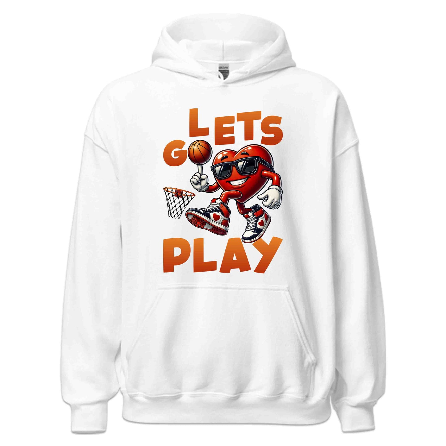 Playful Basketball Heart Let's Go Play Basketball Epic Sports | PRODUCT CODE: PLFYBKASTHRA