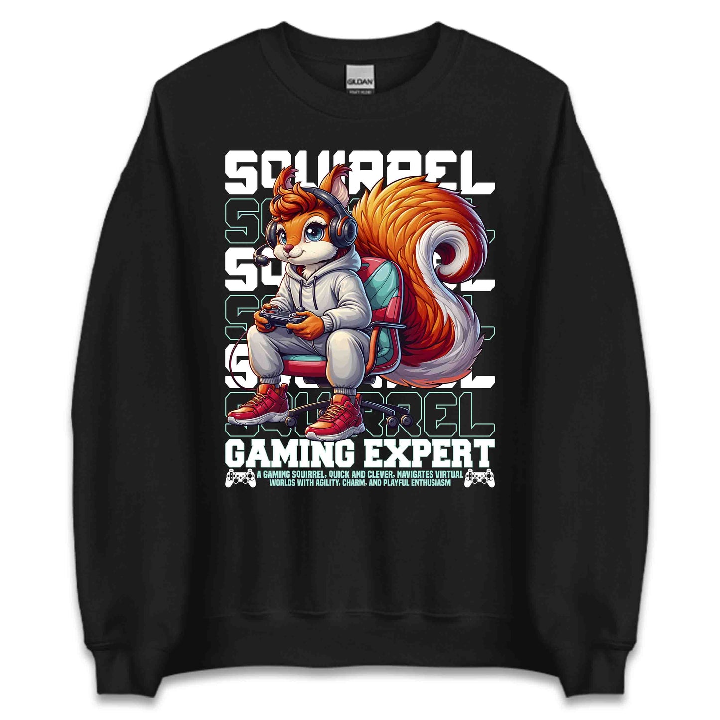 Playful Squirrel Gamer Squirrel Gaming Expert | PRODUCT CODE: PLSQURGMEXVD