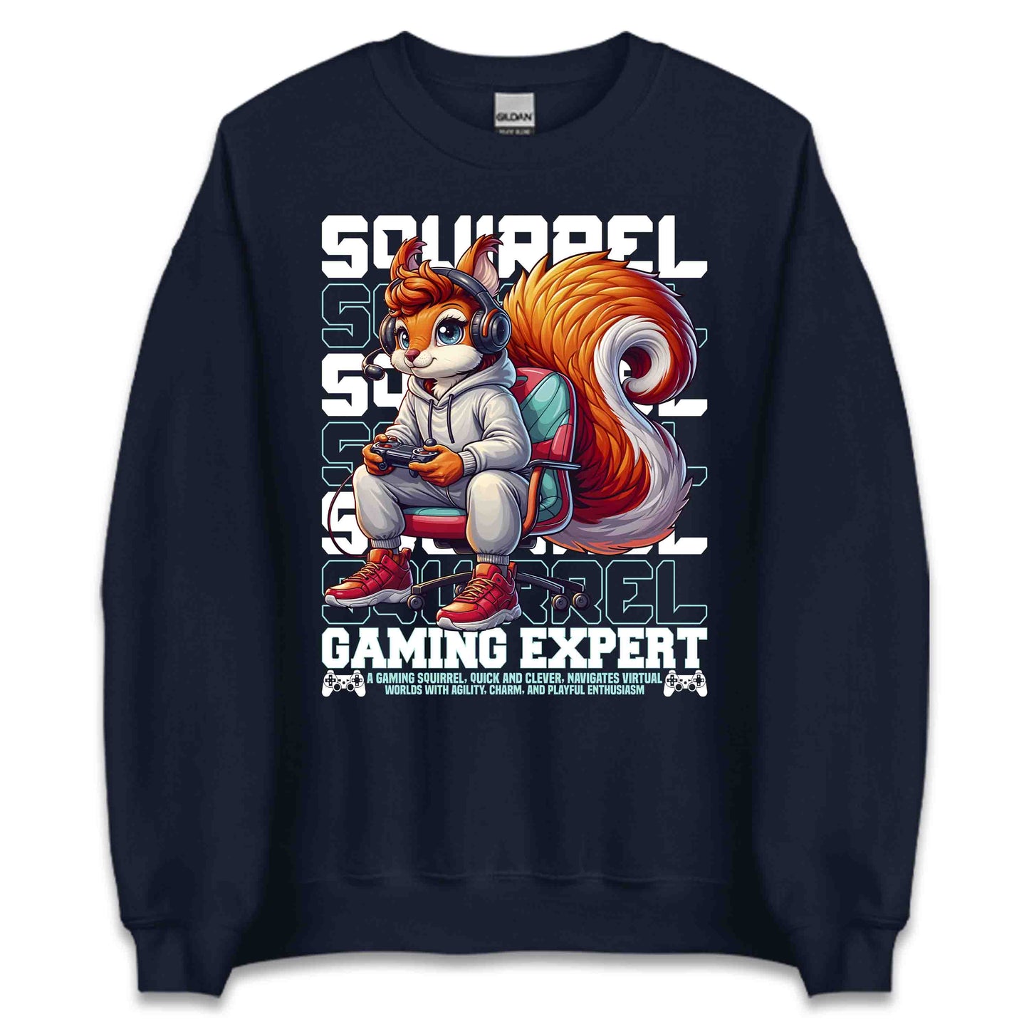 Playful Squirrel Gamer Squirrel Gaming Expert | PRODUCT CODE: PLSQURGMEXVD