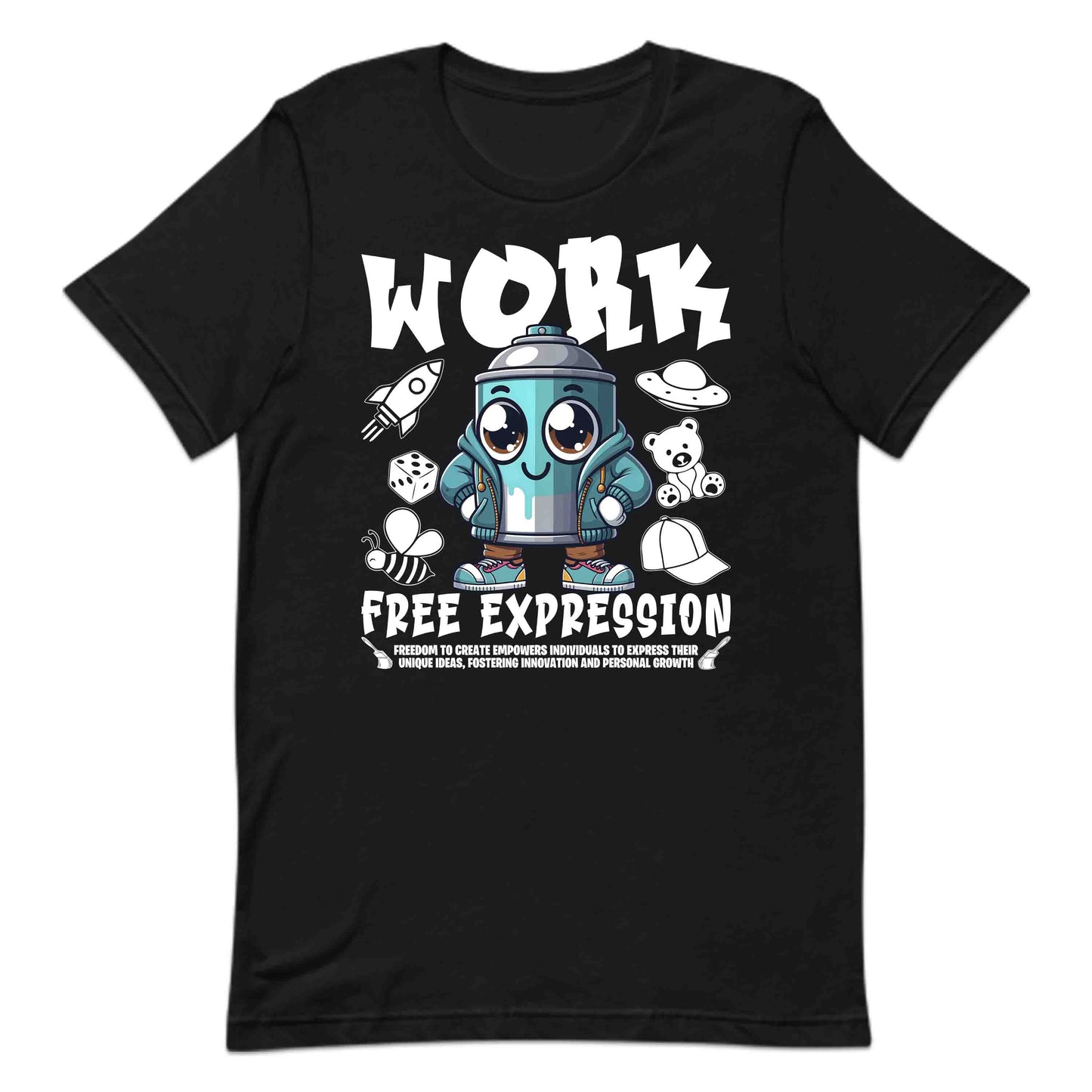 Graffiti Spray Can Character Work Free Expression | PRODUCT CODE: PNTWRKEFEXS