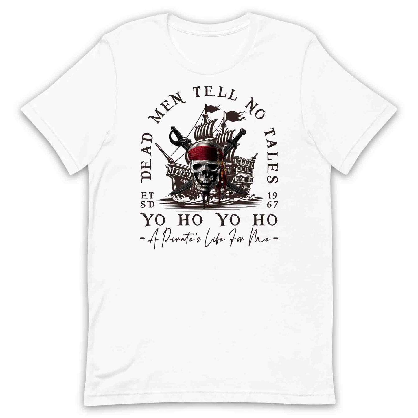 Dead Men Tell No Tales T-Shirt, Pirate Skull Jumper & Caribbean Hoodie – Retro Disney Pirate Apparel | PRODUCT CODE: PRDTMJC