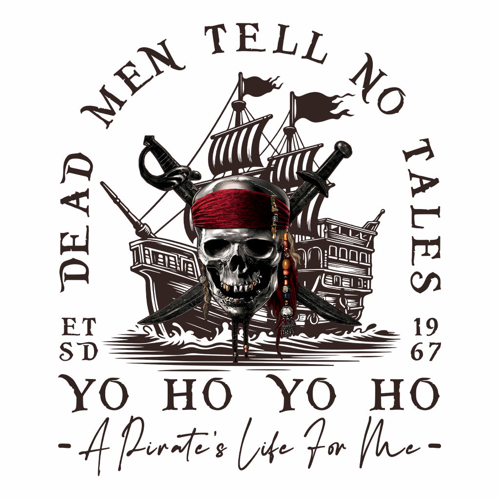 Dead Men Tell No Tales T-Shirt, Pirate Skull Jumper & Caribbean Hoodie – Retro Disney Pirate Apparel | PRODUCT CODE: PRDTMJC