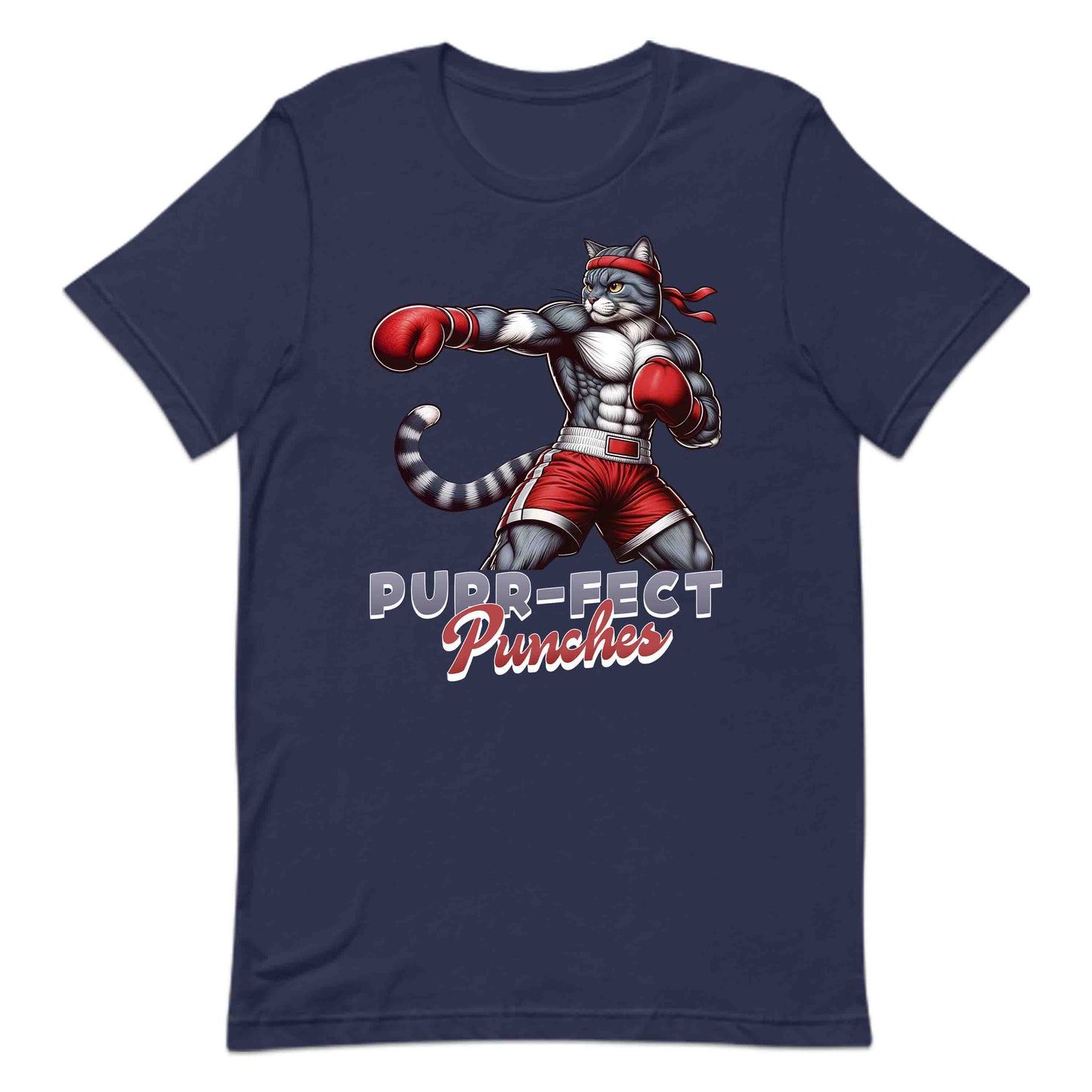 Purr-fect Punches Muscular Boxing Cat | PRODUCT CODE: PRFTCNHMUBXNA