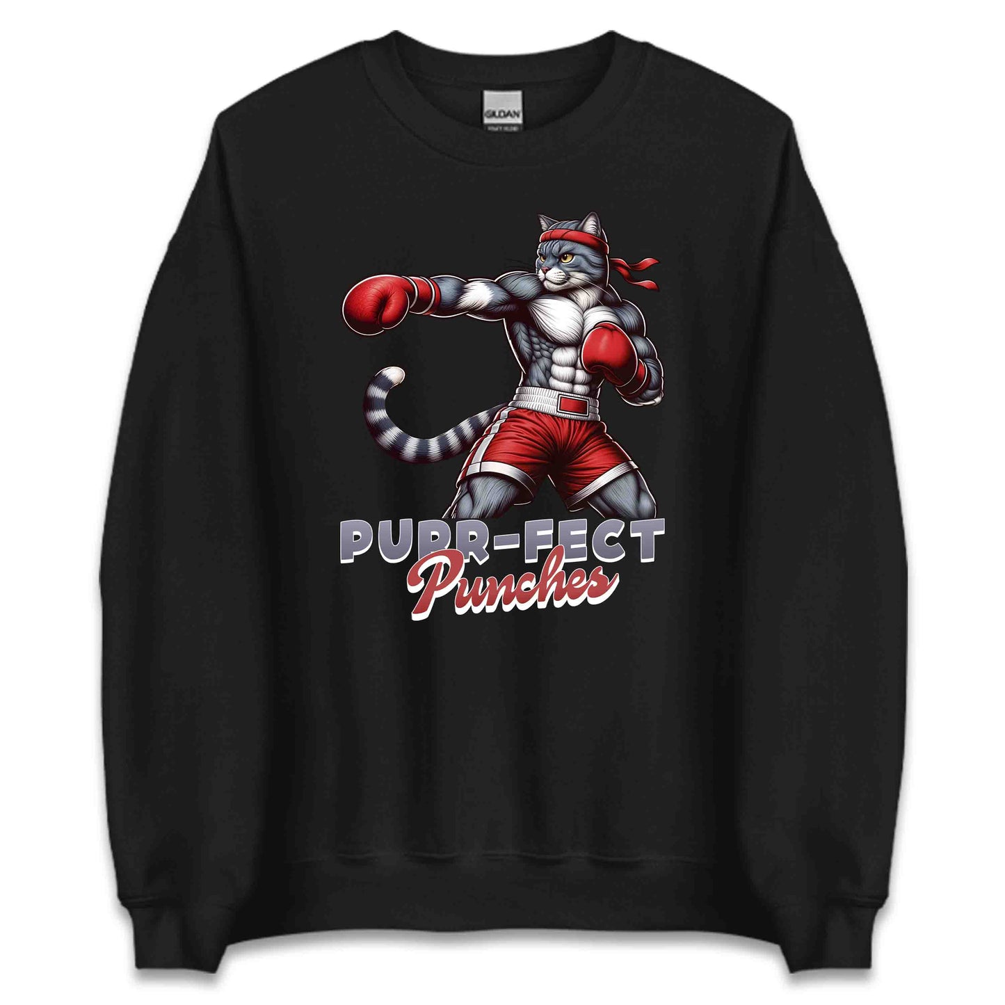 Purr-fect Punches Muscular Boxing Cat | PRODUCT CODE: PRFTCNHMUBXNA