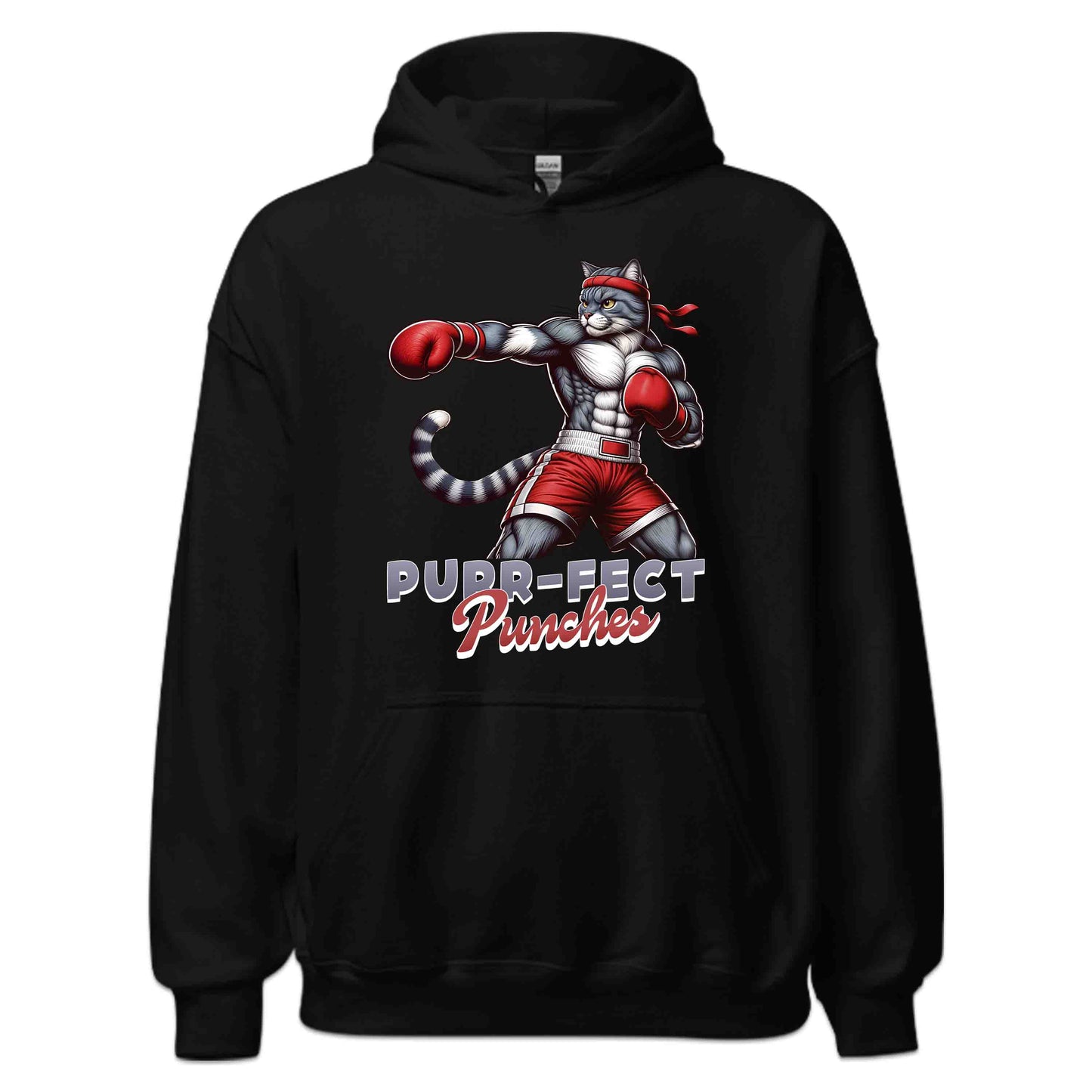 Purr-fect Punches Muscular Boxing Cat | PRODUCT CODE: PRFTCNHMUBXNA
