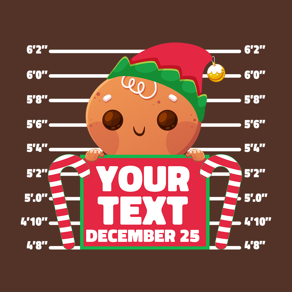 Personalised Christmas Inmate Gingerbread North Pole Correctional Xmas | PRODUCT CODE: PRGNMATGSHC