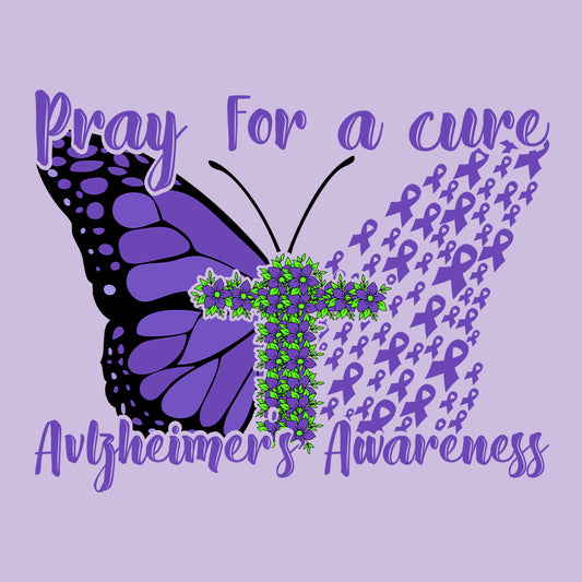 Pray For A Cure Alzheimer Awareness | PRODUCT CODE: PRYFACURAZ