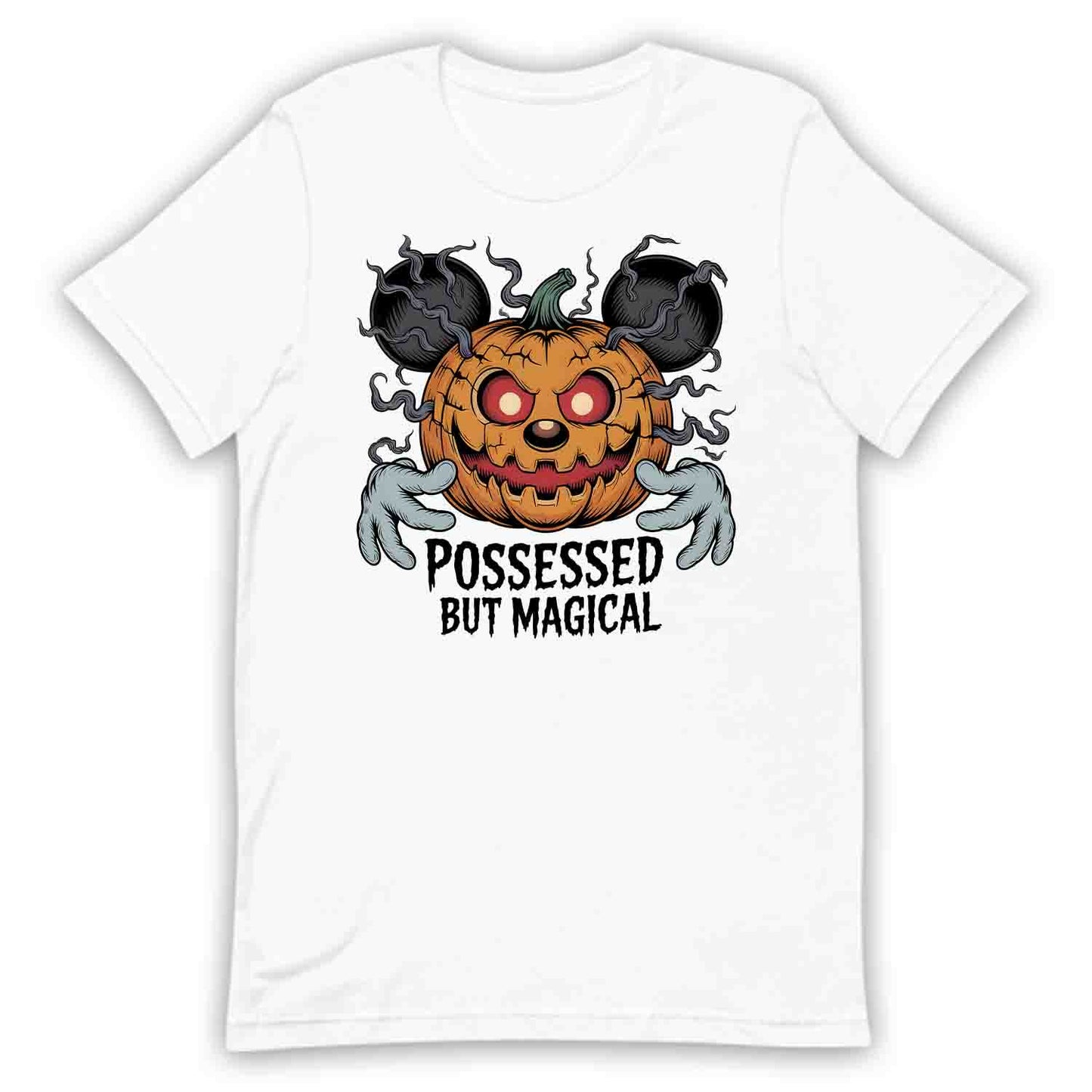Possessed But Magical Mickey Pumpkin T-Shirt, Disney Halloween Sweatshirt, Spooky Cartoon Hoodie | PRODUCT CODE: PSANWERGNM