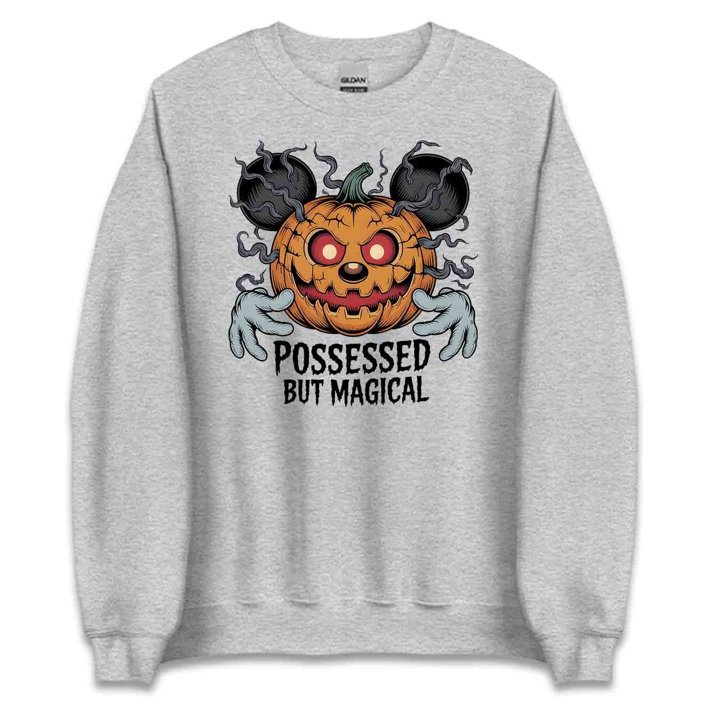 Possessed But Magical Mickey Pumpkin T-Shirt, Disney Halloween Sweatshirt, Spooky Cartoon Hoodie | PRODUCT CODE: PSANWERGNM