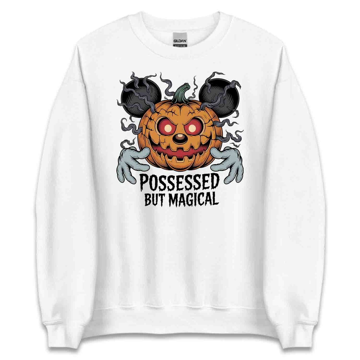 Possessed But Magical Mickey Pumpkin T-Shirt, Disney Halloween Sweatshirt, Spooky Cartoon Hoodie | PRODUCT CODE: PSANWERGNM