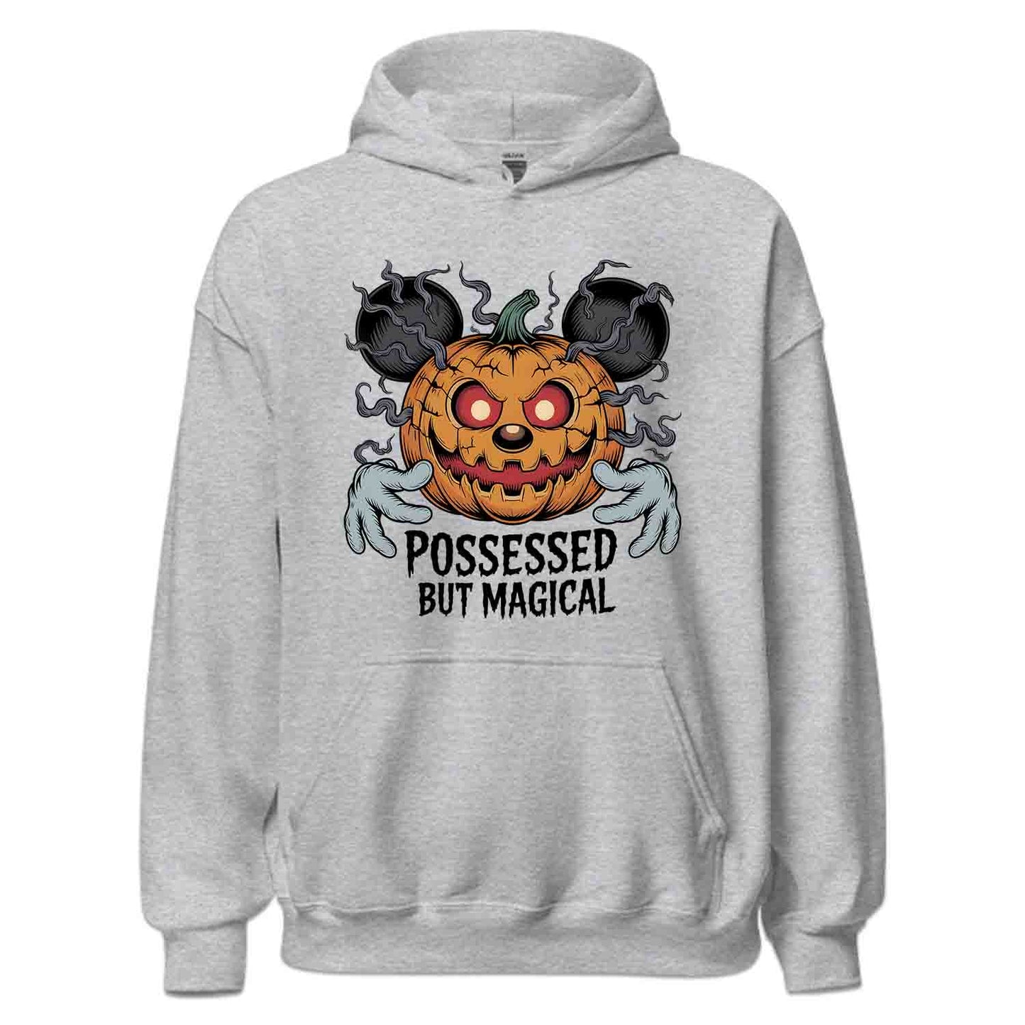 Possessed But Magical Mickey Pumpkin T-Shirt, Disney Halloween Sweatshirt, Spooky Cartoon Hoodie | PRODUCT CODE: PSANWERGNM