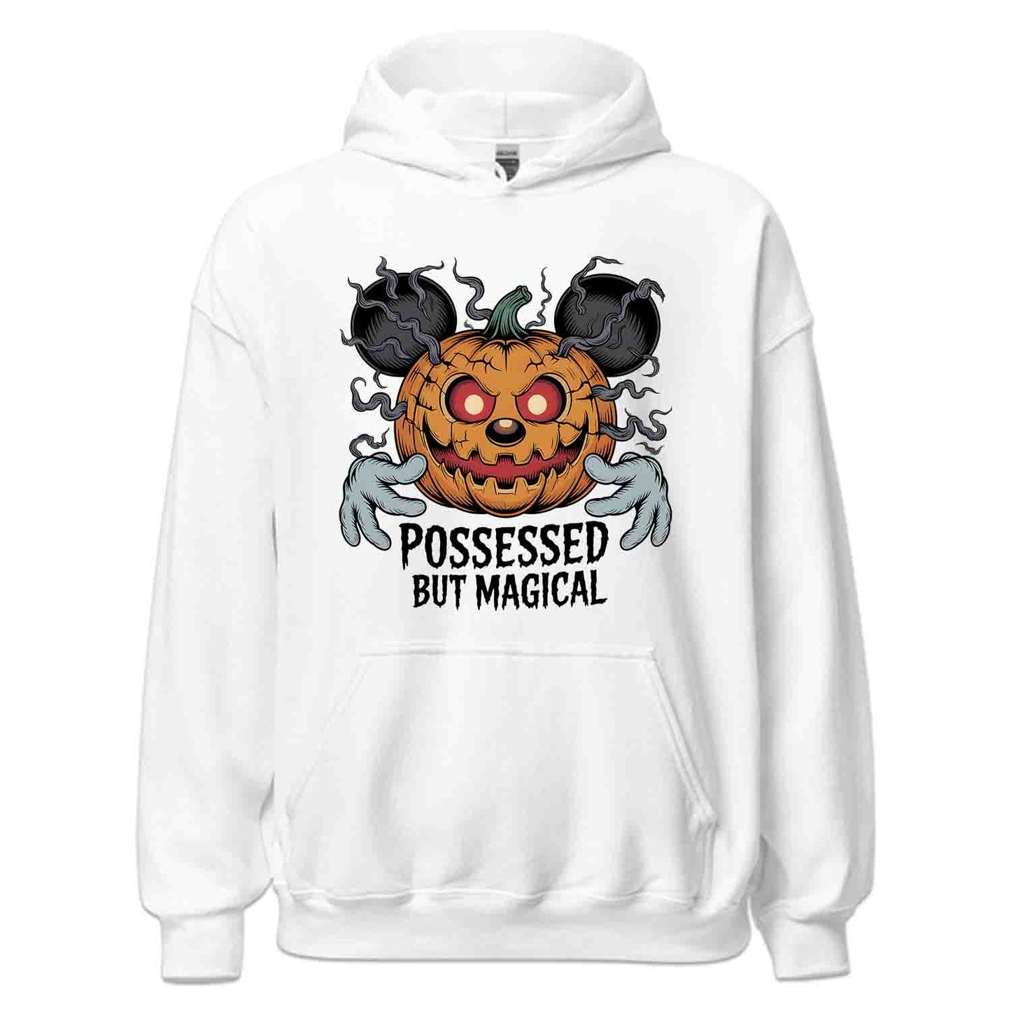 Possessed But Magical Mickey Pumpkin T-Shirt, Disney Halloween Sweatshirt, Spooky Cartoon Hoodie | PRODUCT CODE: PSANWERGNM