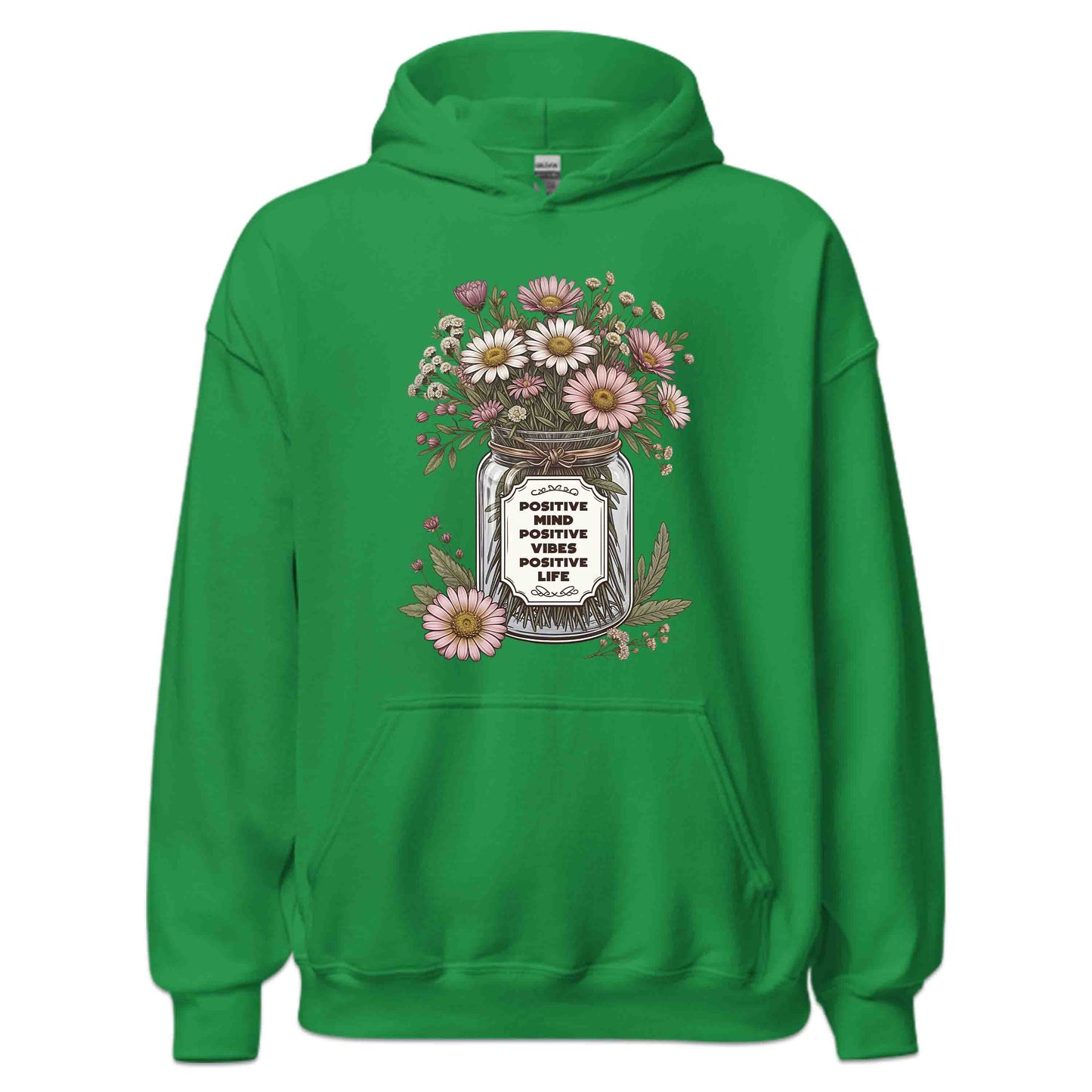 Positive Mind Positive Vibes Positive Life Floral Inspirational Quote | PRODUCT CODE: PSTVMNLFVBEOUT