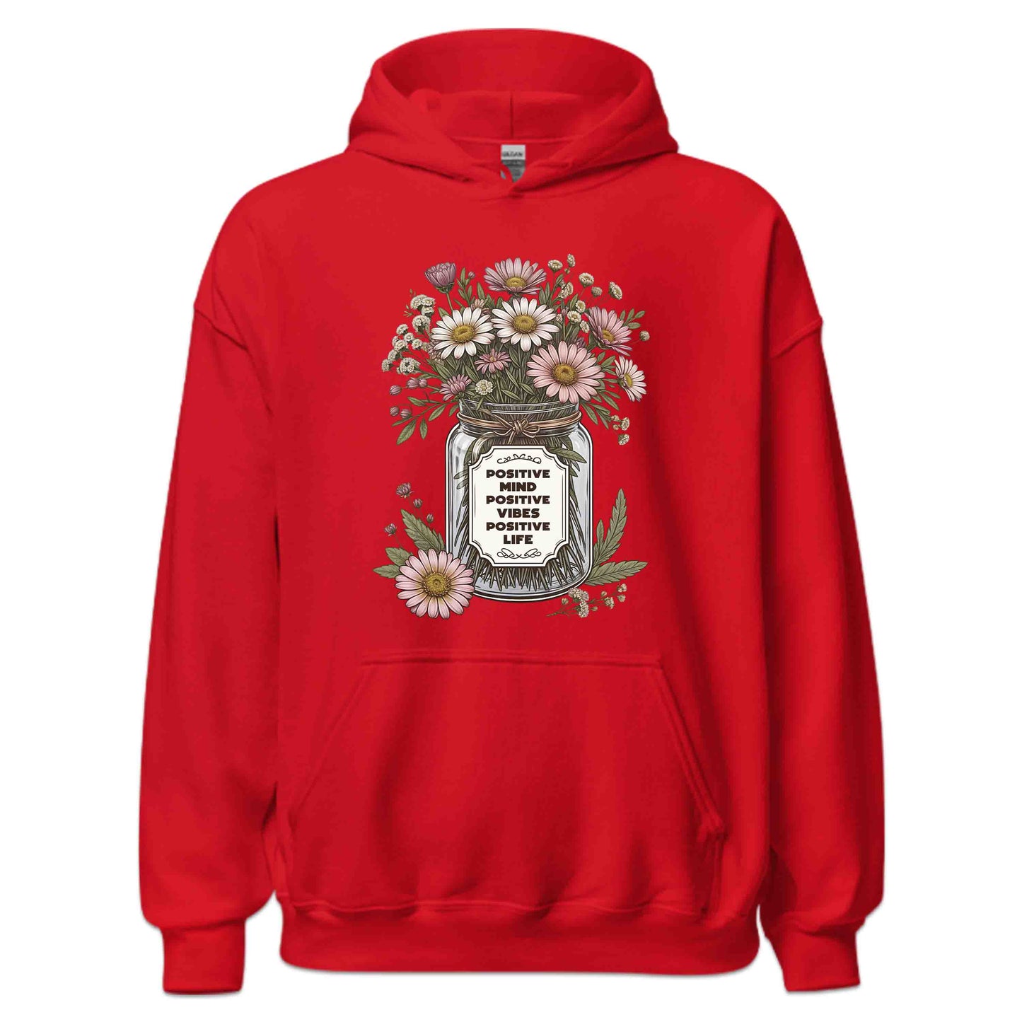 Positive Mind Positive Vibes Positive Life Floral Inspirational Quote | PRODUCT CODE: PSTVMNLFVBEOUT