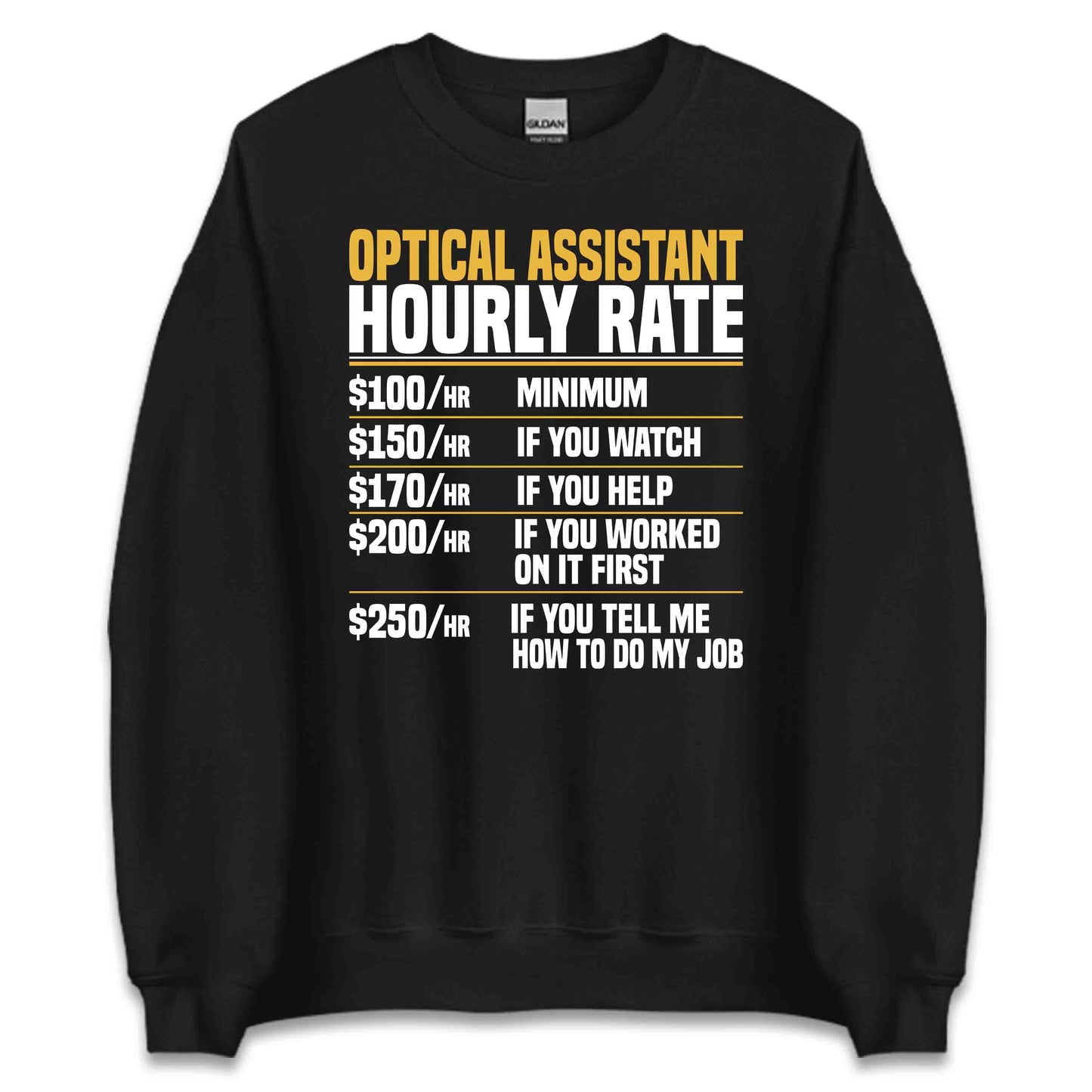 Optical Assistant Hourly Rate Optometrist Work Rate Eye Care Humor | PRODUCT CODE: PTCASNTHRULAE