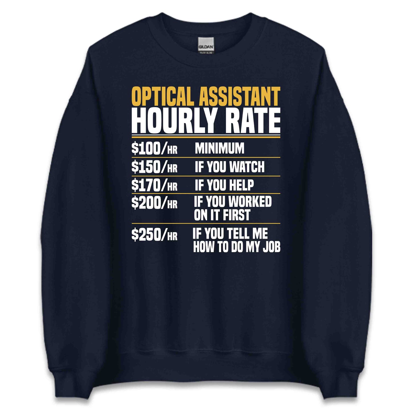 Optical Assistant Hourly Rate Optometrist Work Rate Eye Care Humor | PRODUCT CODE: PTCASNTHRULAE