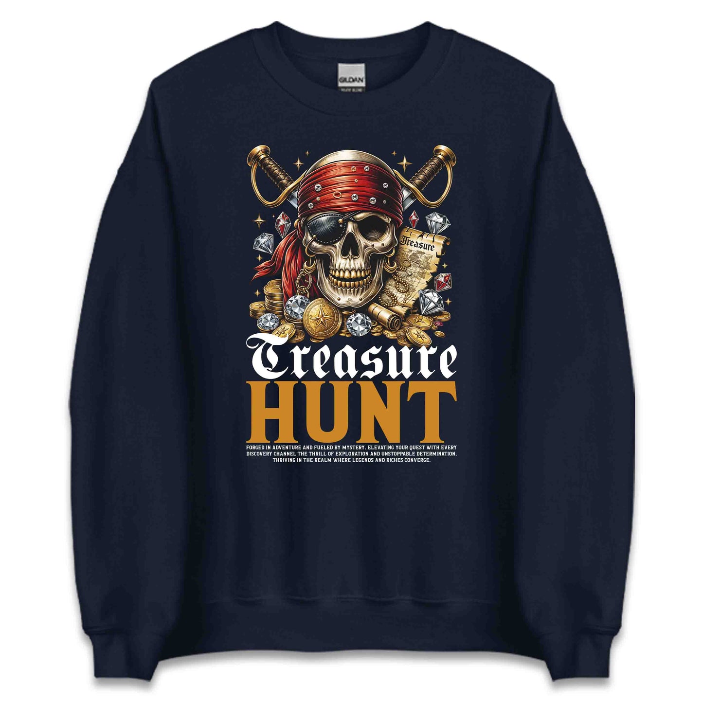 Pirate Treasure Hunt Skull Mystery Lovers Treasure Map & Gold Coins | PRODUCT CODE: PTRSUEHNMYLV