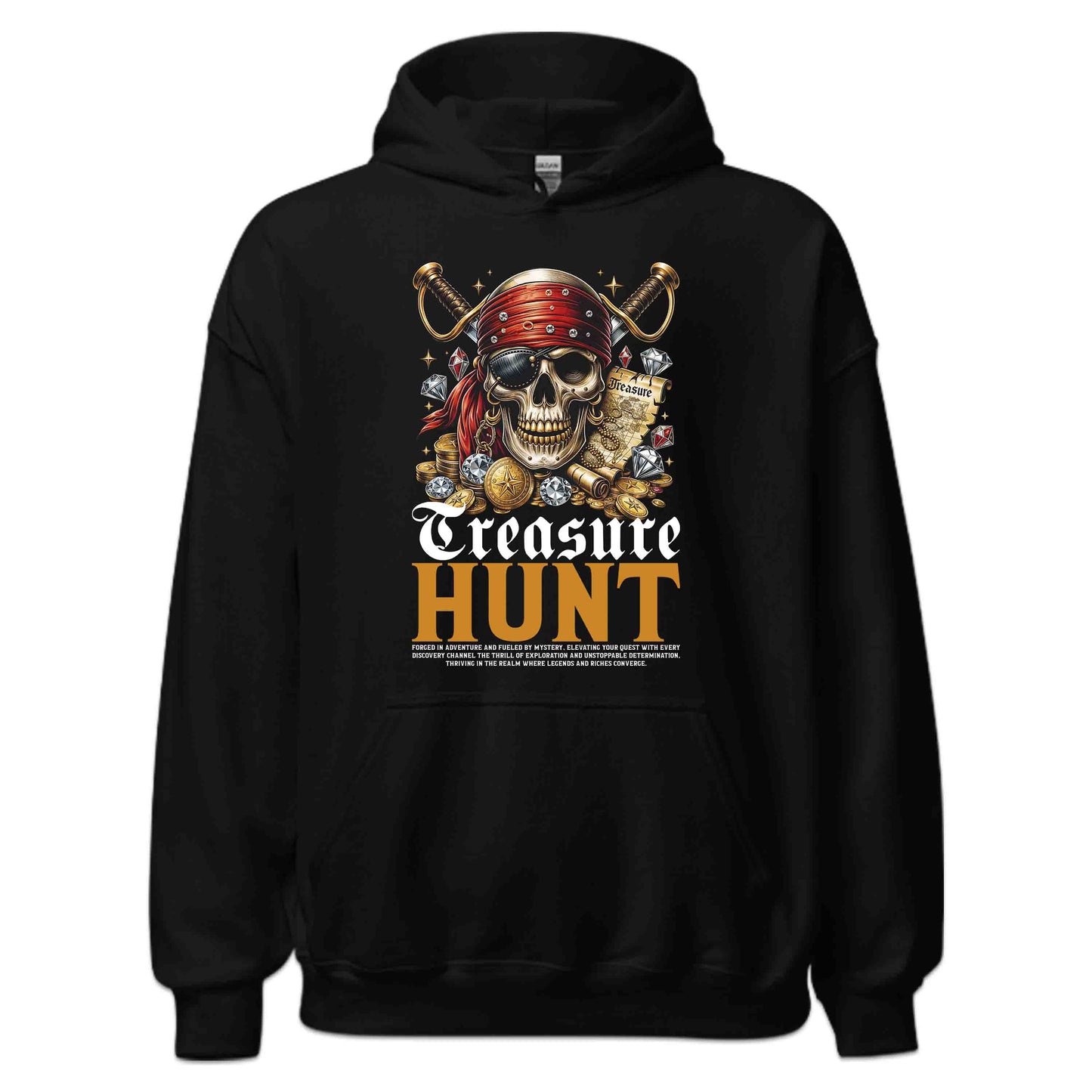 Pirate Treasure Hunt Skull Mystery Lovers Treasure Map & Gold Coins | PRODUCT CODE: PTRSUEHNMYLV
